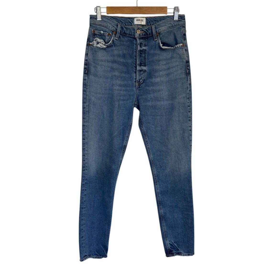 Agolde Agolde Jeans Women 28 Blue Nico Denim High Rise Slim Fit Size 28" / US 6 / IT 42 - 1 Thumbnail