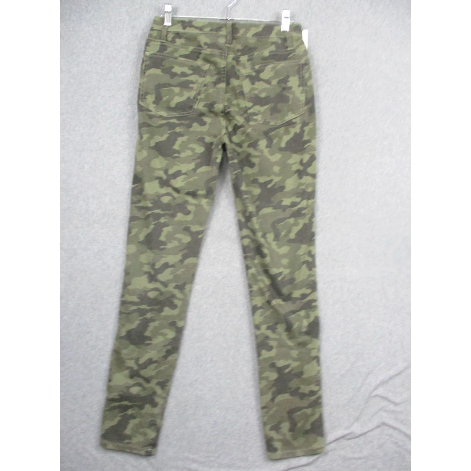 Denime Good Hart Jeans Womens 4 Green Camouflage Mid Rise Stretch Denim Skinny Ankle Pocket Size 27" / US 4 / IT 40 - 7 Thumbnail