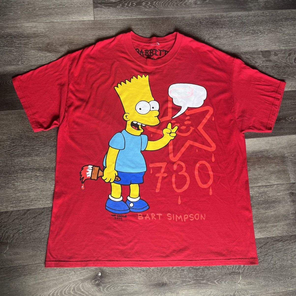 Asspizza Vintage Asspizza Babbitt Revived Bart Simpson Text Logo Tee Size US XXL / EU 58 / 5 - 1 Thumbnail