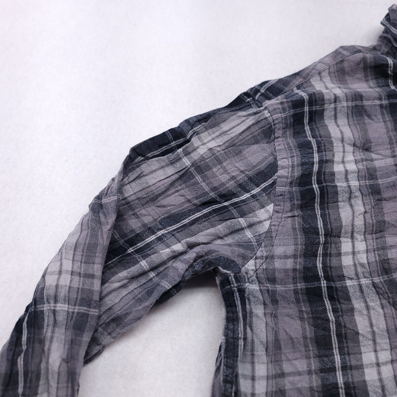 Merona Merona Madras Flannel Shirt Mens Size Extra Large XL Gray Size US XL / EU 56 / 4 - 4 Thumbnail