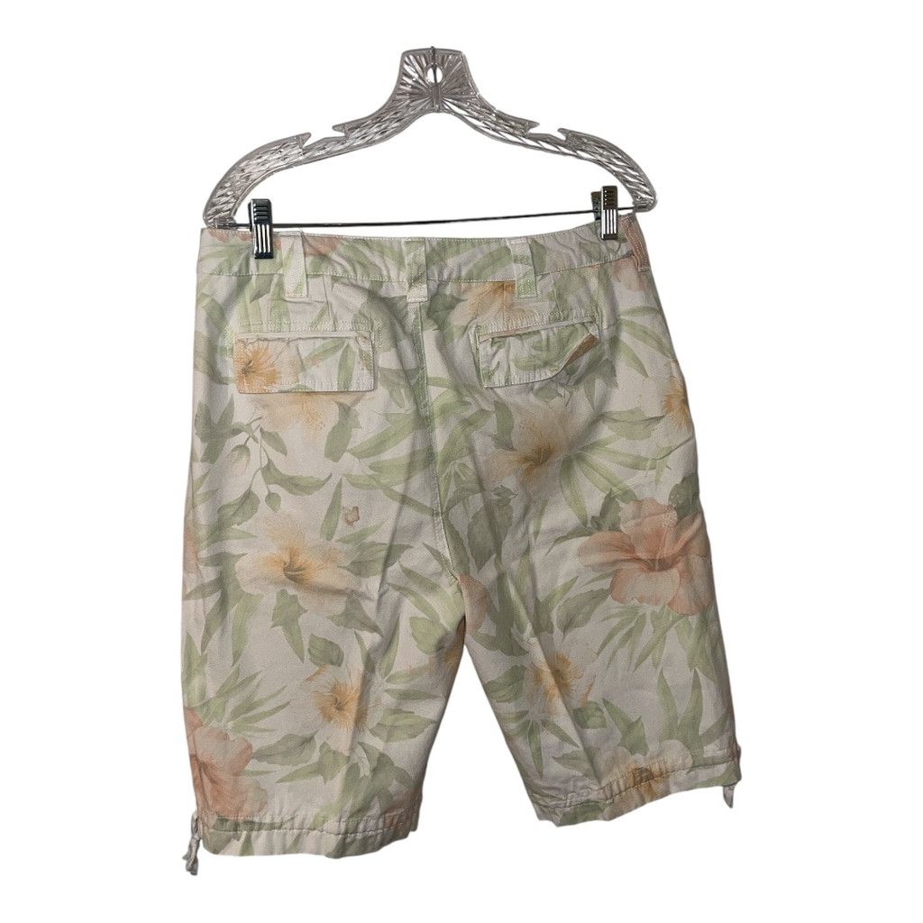 Other Caribbean Joe Womens , White & Green Floral shorts 10 Size 32" / US 10 / IT 46 - 2 Thumbnail