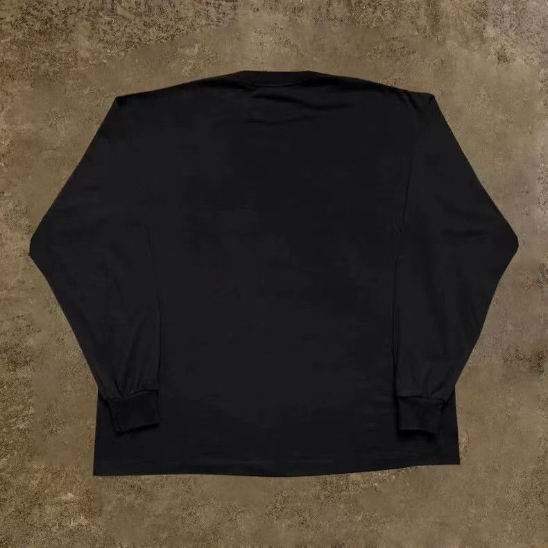 Vintage Black retro shark print long-sleeved t-shirt Size US M / EU 48-50 / 2 - 2 Thumbnail