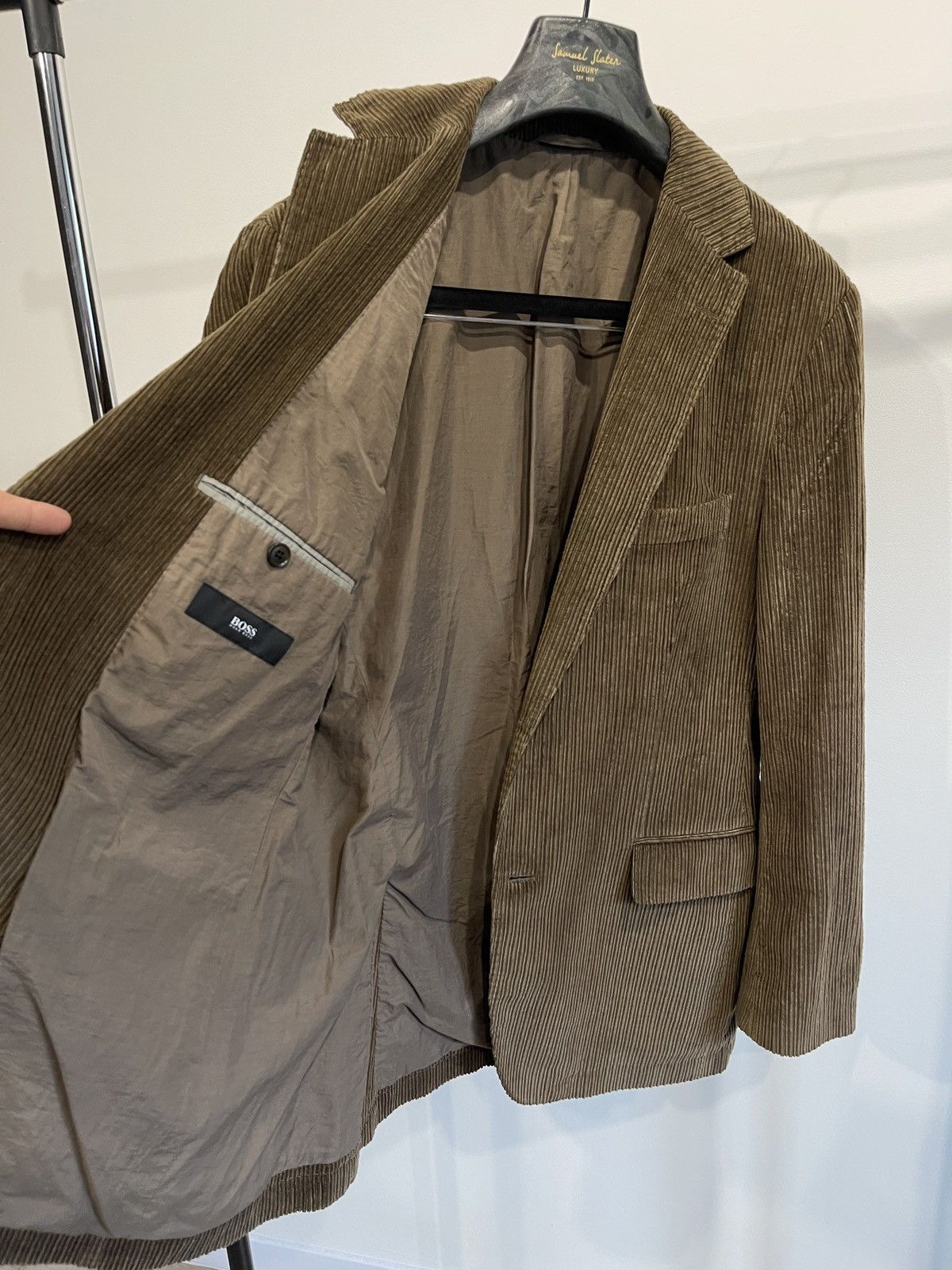Hugo Boss Vintage Hugo boss corduroy blazer classic jacket 40R Size 40R - 6 Thumbnail