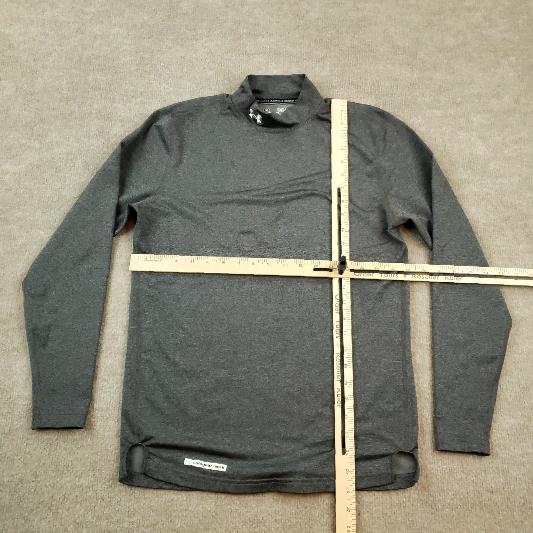 Under Armour Under Armour ColdGear Long Sleeve Outdoor Shirt Mens Medium Gray Size US M / EU 48-50 / 2 - 2 Thumbnail