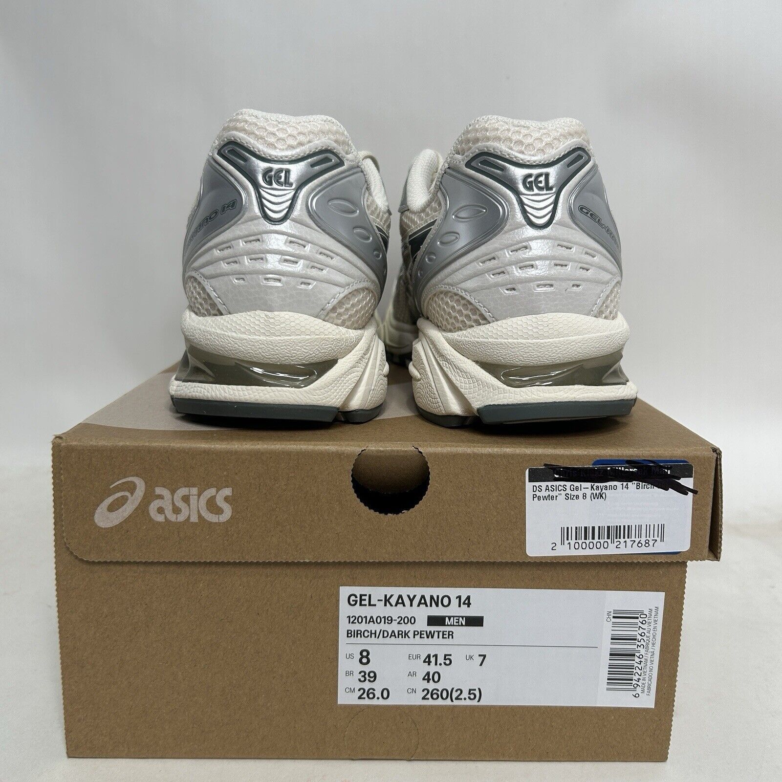 Asics ASICS Gel Kayano 14 “Birch Dark Pewter” 2024 Size US 8 / EU 41 - 4 Thumbnail