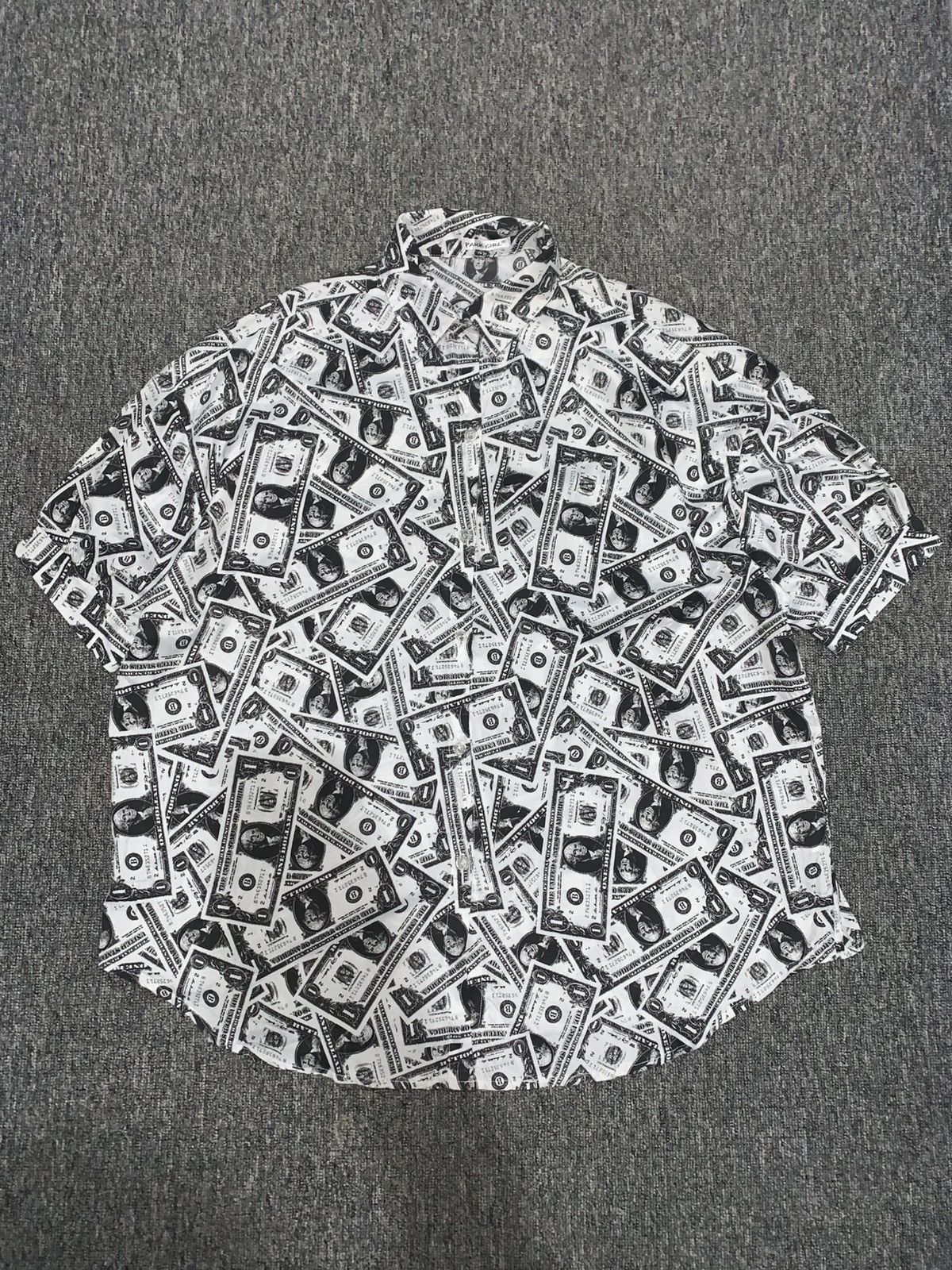 Japanese Brand Park Girl A stack of Dollar Bills Full Print Balloon Shirt Size XL / US 12-14 / IT 48-50 - 7 Thumbnail