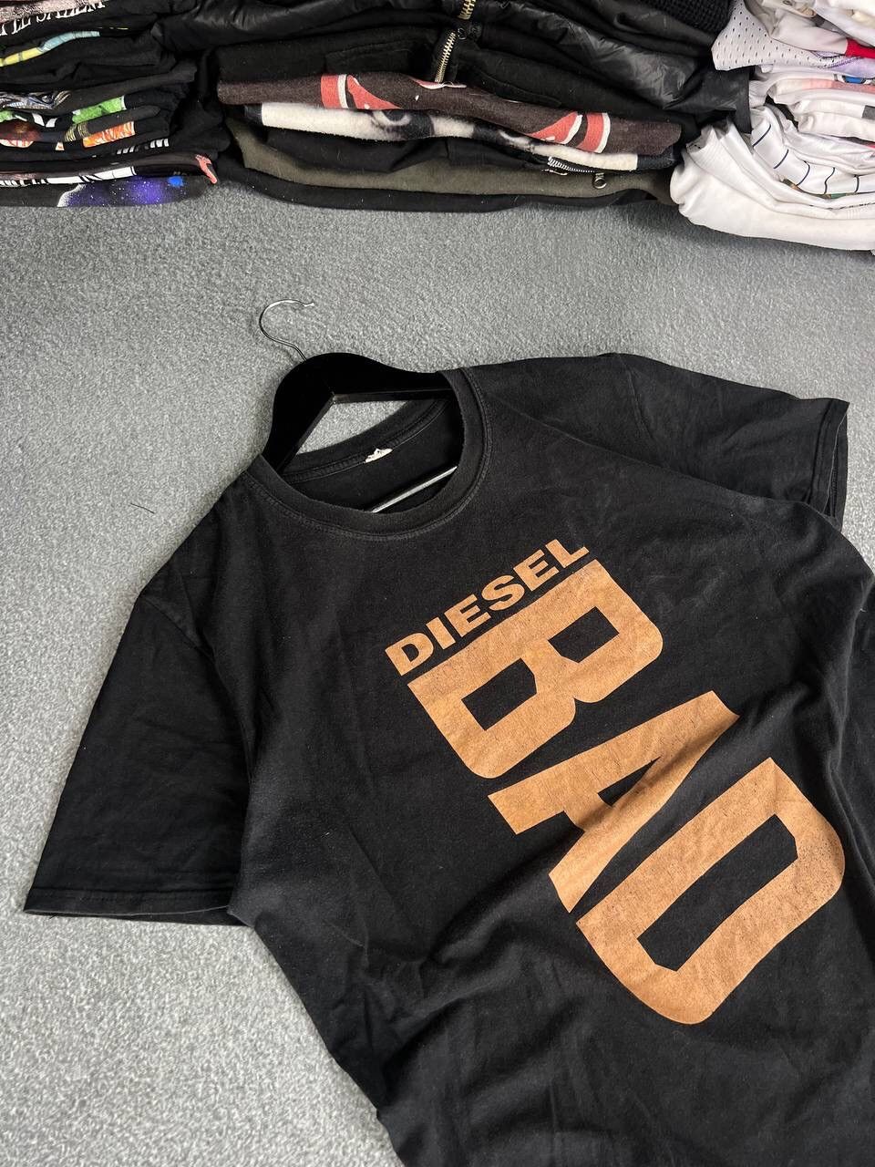 Diesel Vintage Diesel "Bad" Logo Grunge T - Shirt Size US M / EU 48-50 / 2 - 2 Thumbnail