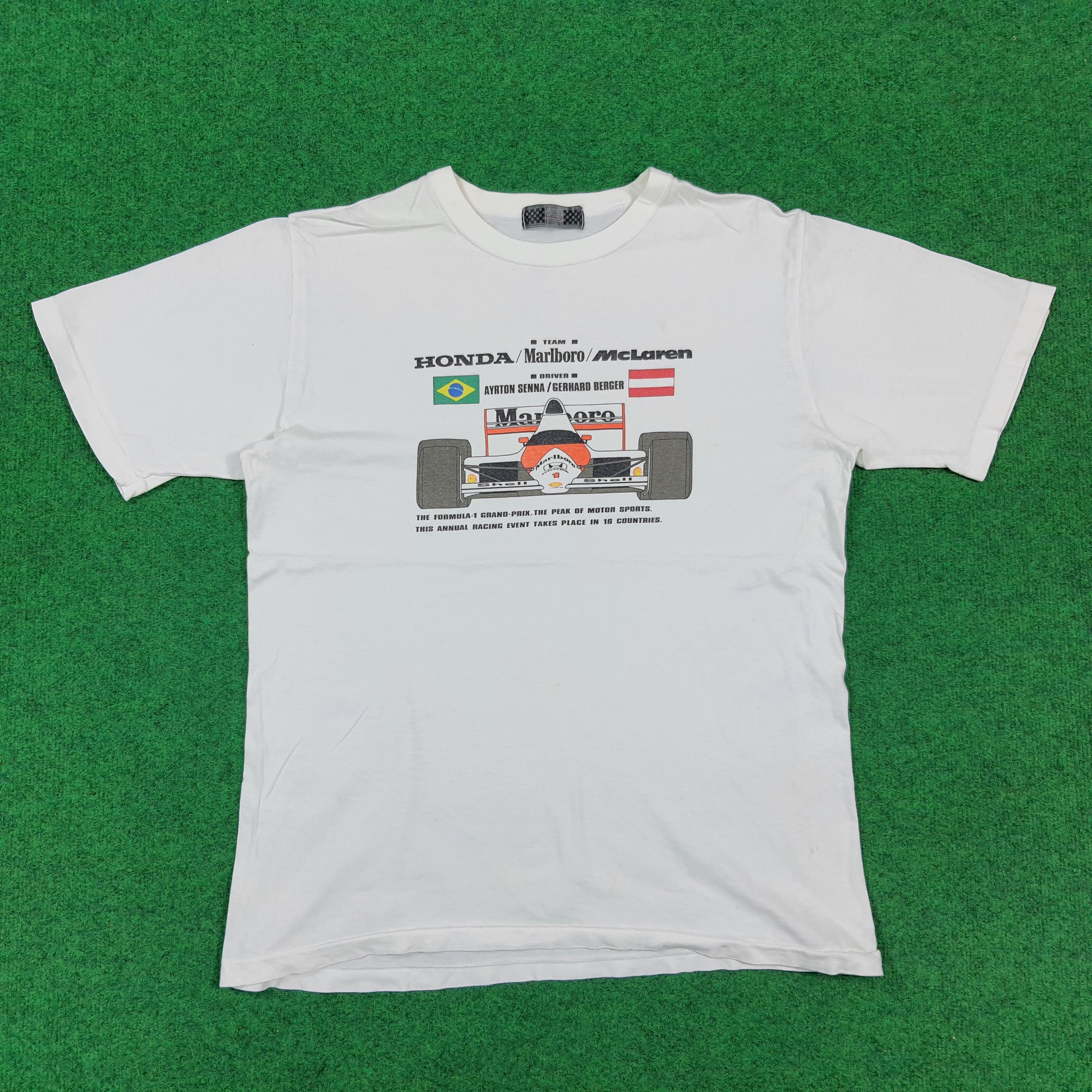 Honda Vintage HONDA Team F1 Formula 1 Tshirt C301N16 Size US M / EU 48-50 / 2 - 1 Thumbnail