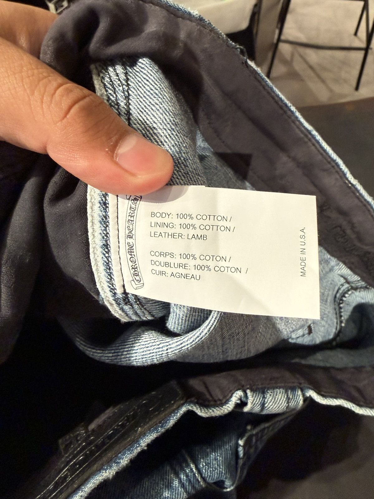 Chrome Hearts Chrome Hearts Black Cross Patch Blue Carpenter Jeans Size US 32 / EU 48 - 6 Thumbnail