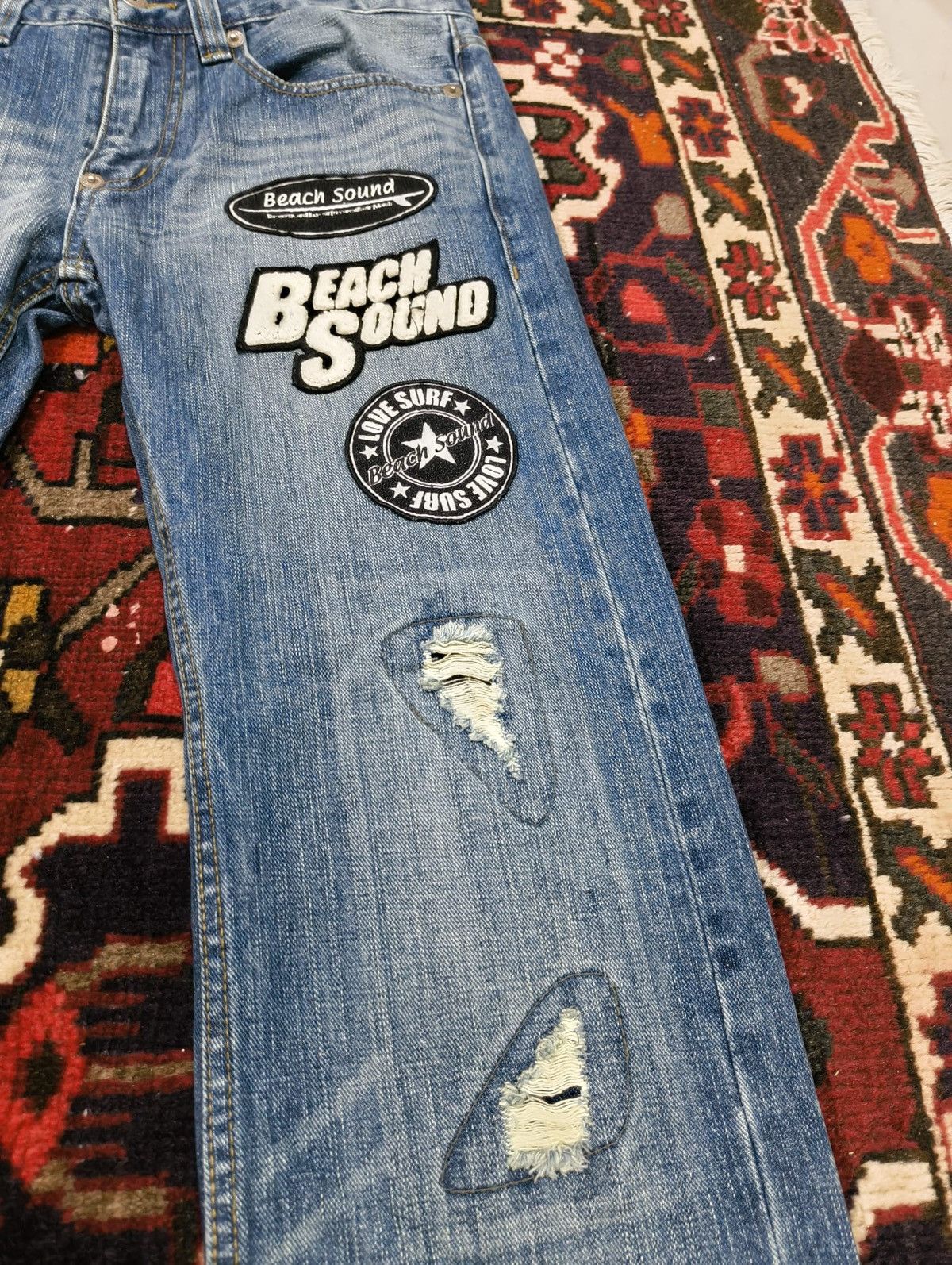If Six Was Nine Japanese brand Beach Sound Distressed surf-themed patches Size US 33 - 4 Thumbnail