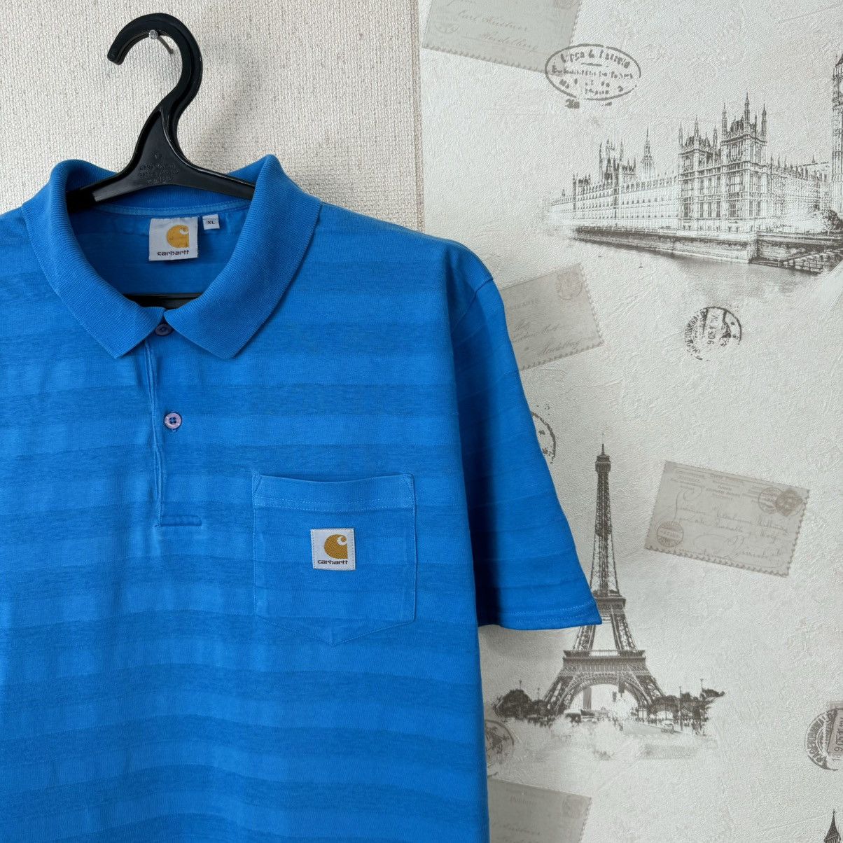 Carhartt Vintage Carhartt T shirt Polo Shirt Blue Sz XL Streetwear Size US XL / EU 56 / 4 - 8 Thumbnail