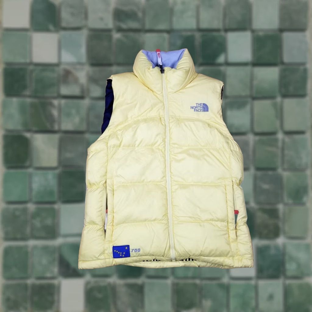 The North Face The North Face Vest Women’s XS Small Down 700 Yellow Nuptse Classic Regular Size Vest Size L / US 10 / IT 46 - 1 Thumbnail