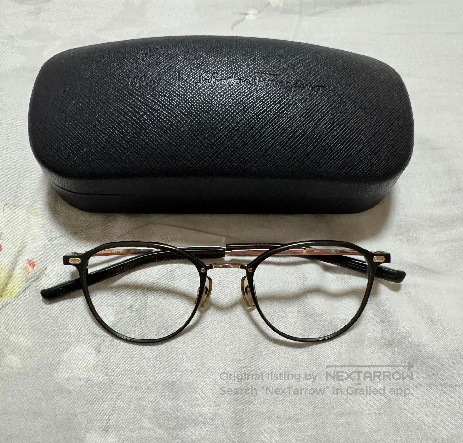 Japanese Brand FOUR NINES 999.9 Boston Frame Eyeglasses. Size ONE SIZE - 1 Thumbnail