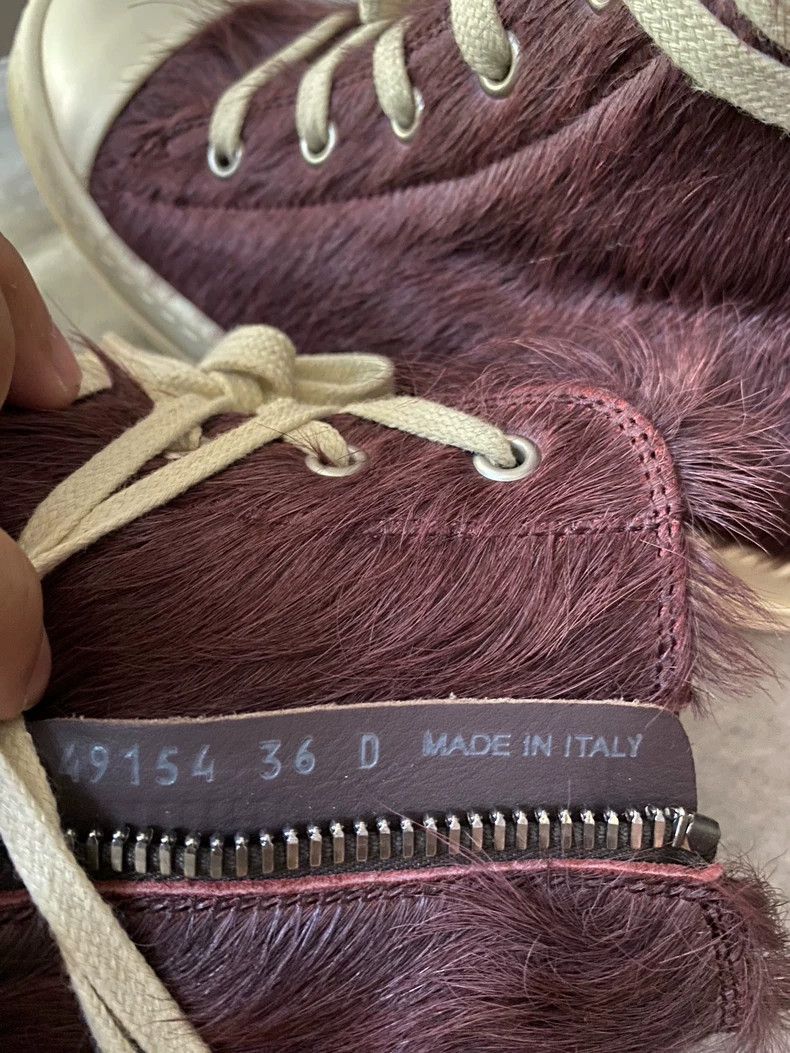 Rick Owens Rick Owens Main Line Purple Horse Hair Converse shoes Size US 5.5 / IT 35.5 - 6 Thumbnail