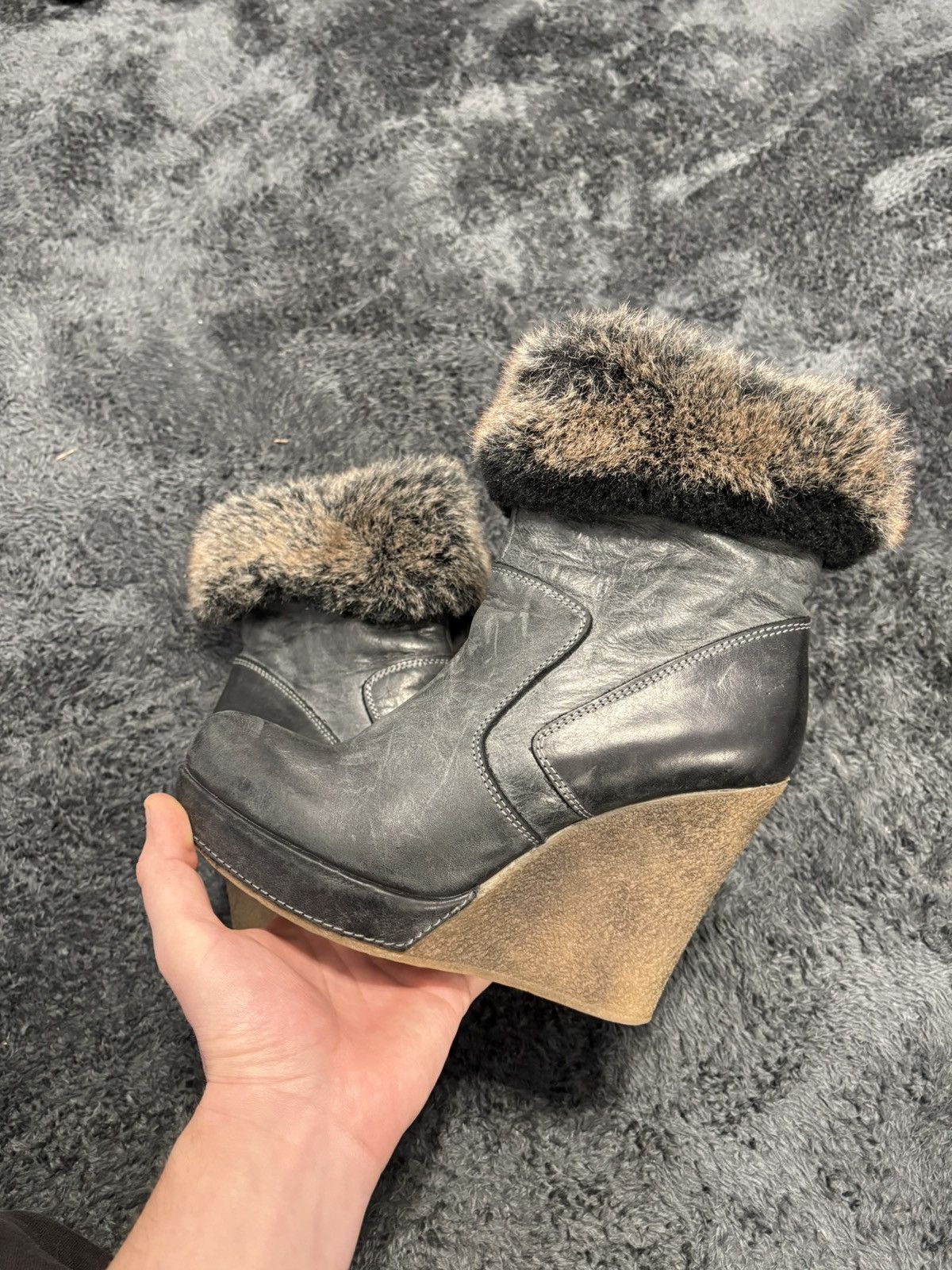 Isabel Marant Vintage Isabel Marant Style Fur Heels Boots Size US 8 / IT 38 - 6 Thumbnail
