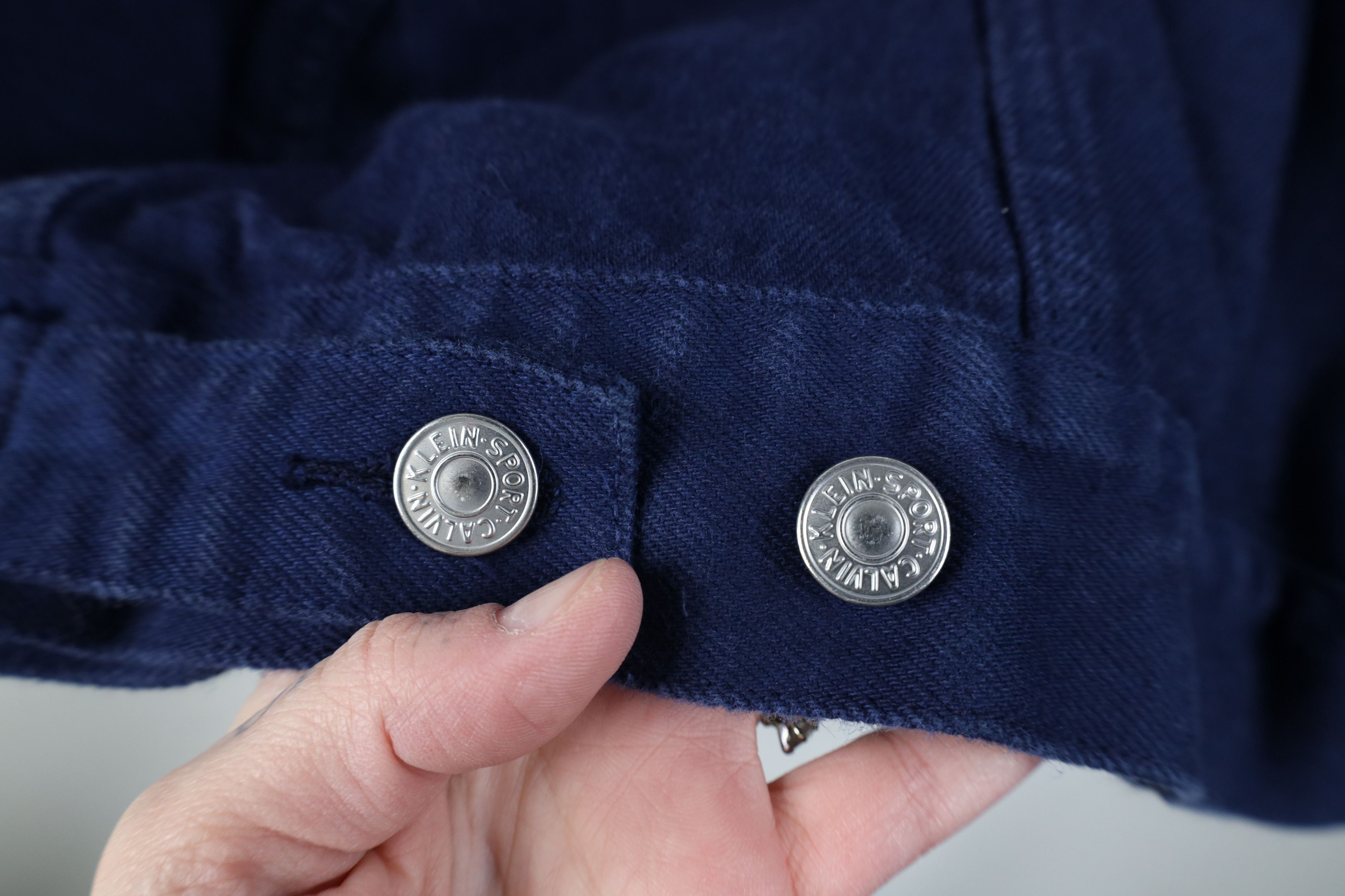 Calvin Klein Deadstock Vintage 90s Calvin Klein Jacket Navy Blue USA Size US L / EU 52-54 / 3 - 12 Thumbnail