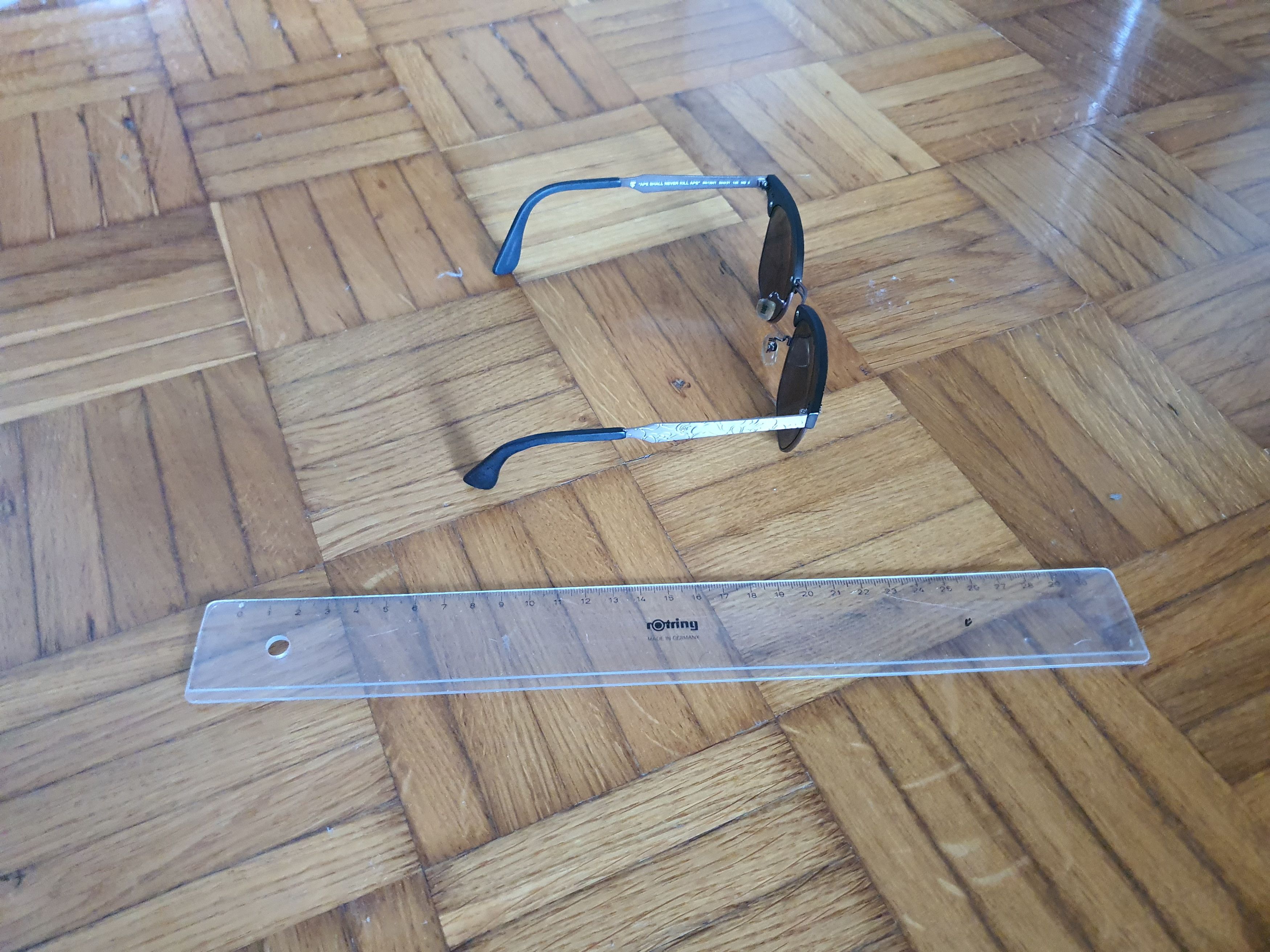 Bape Clubmaster Sunglasses Glasses w OG Camo Case (BS13041) Size ONE SIZE - 6 Thumbnail