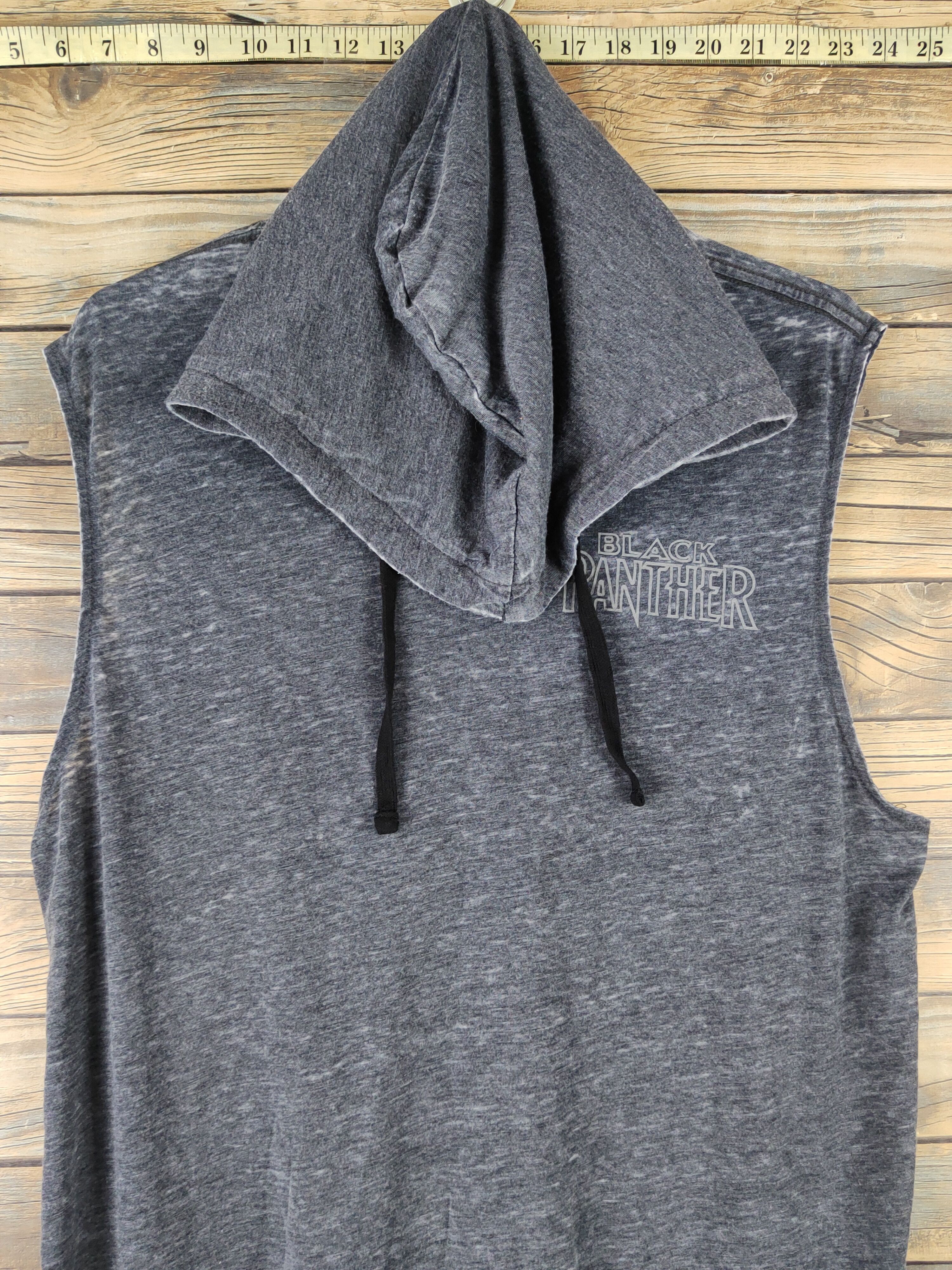 Marvel Comics DL Marvel Black Panther Hoodie Sleeveless Shirts #1169 Size US L / EU 52-54 / 3 - 2 Thumbnail
