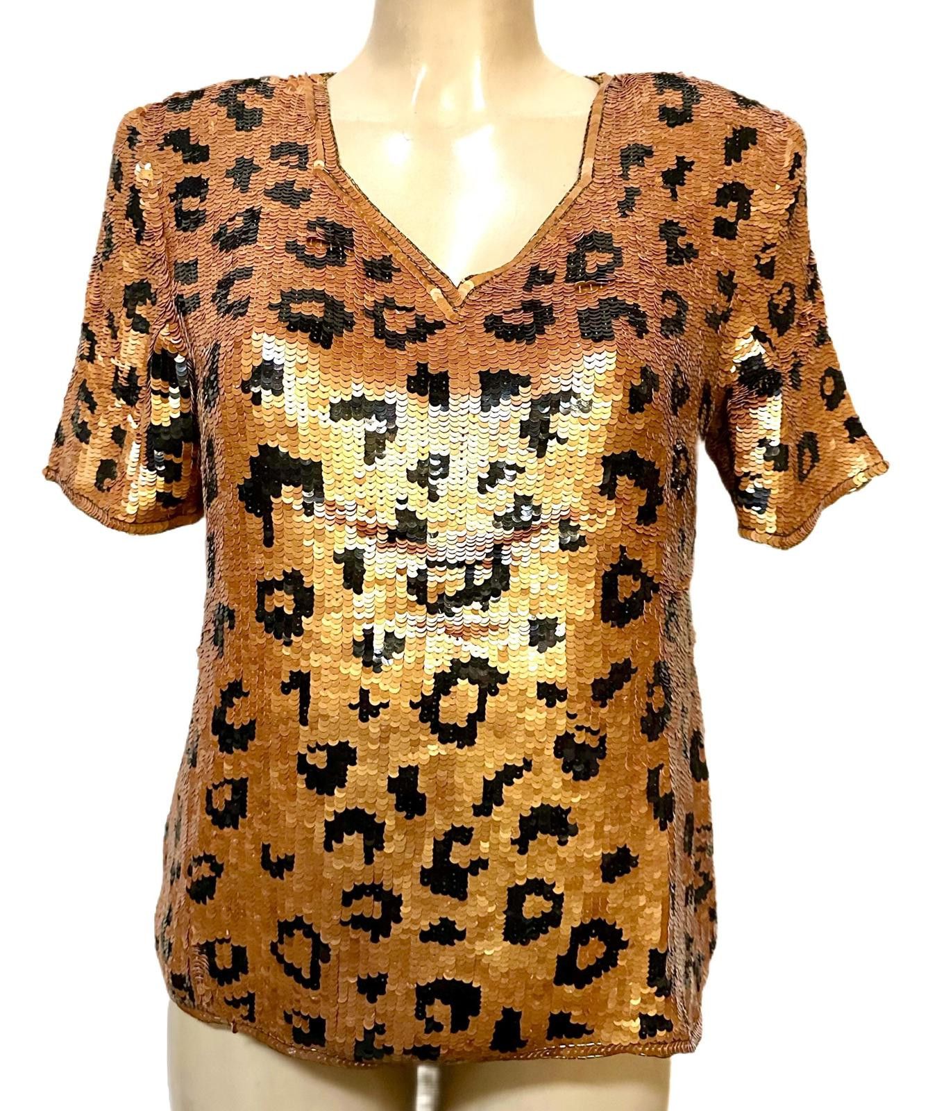 Other Sequin Top Cheetah size 10 Size L / US 10 / IT 46 - 2 Thumbnail