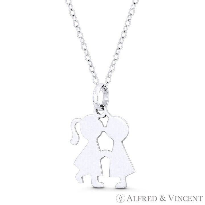 Other Kissing Boy & Girl! Love Celebration Charm Pendant Size ONE SIZE - 1 Preview