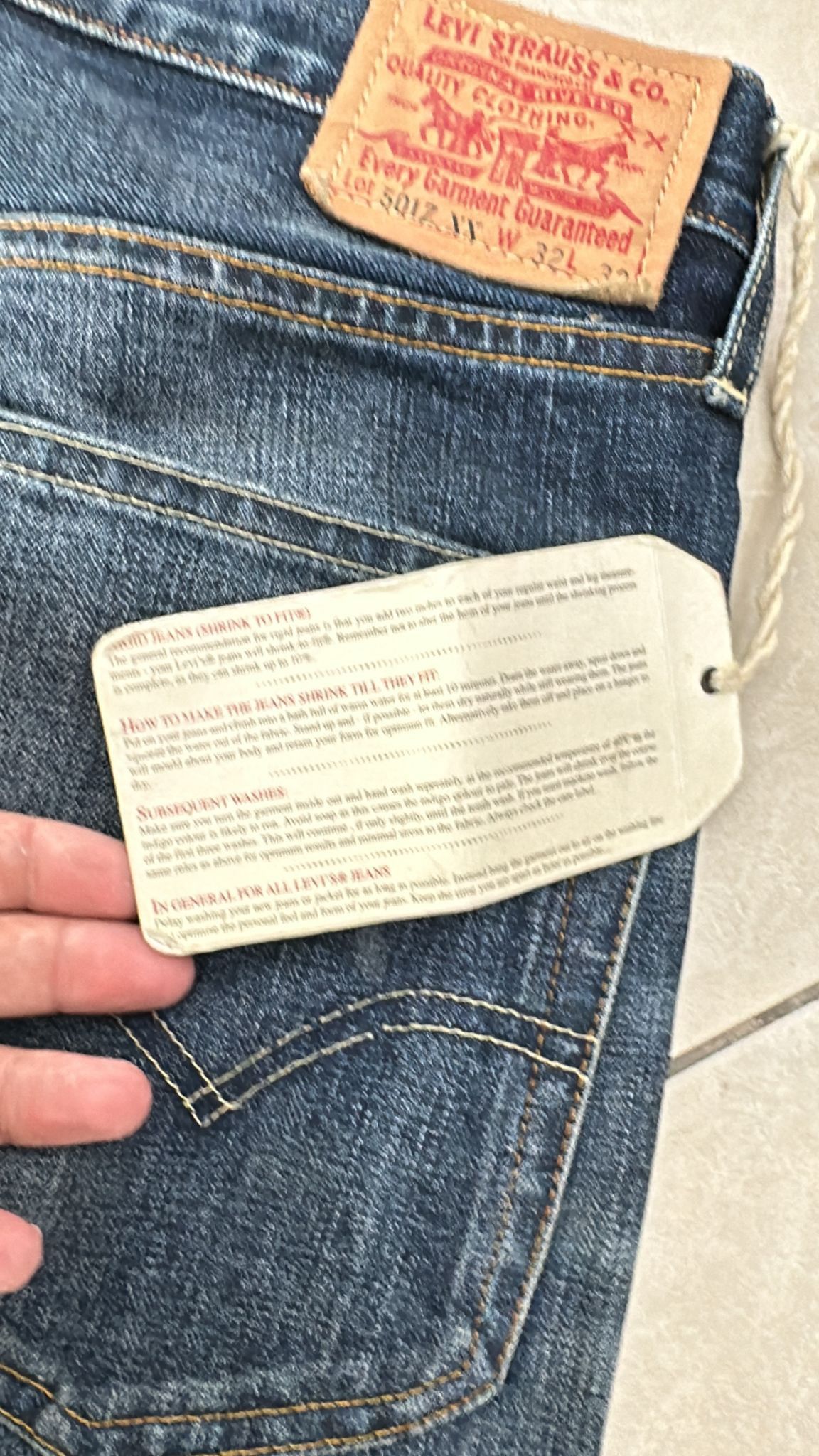 Levi's Vintage Clothing LVC Levi's Vintage Clothing 19?? 501Z XX BigE Selvedge Jeans Size US 32 / EU 48 - 13 Thumbnail