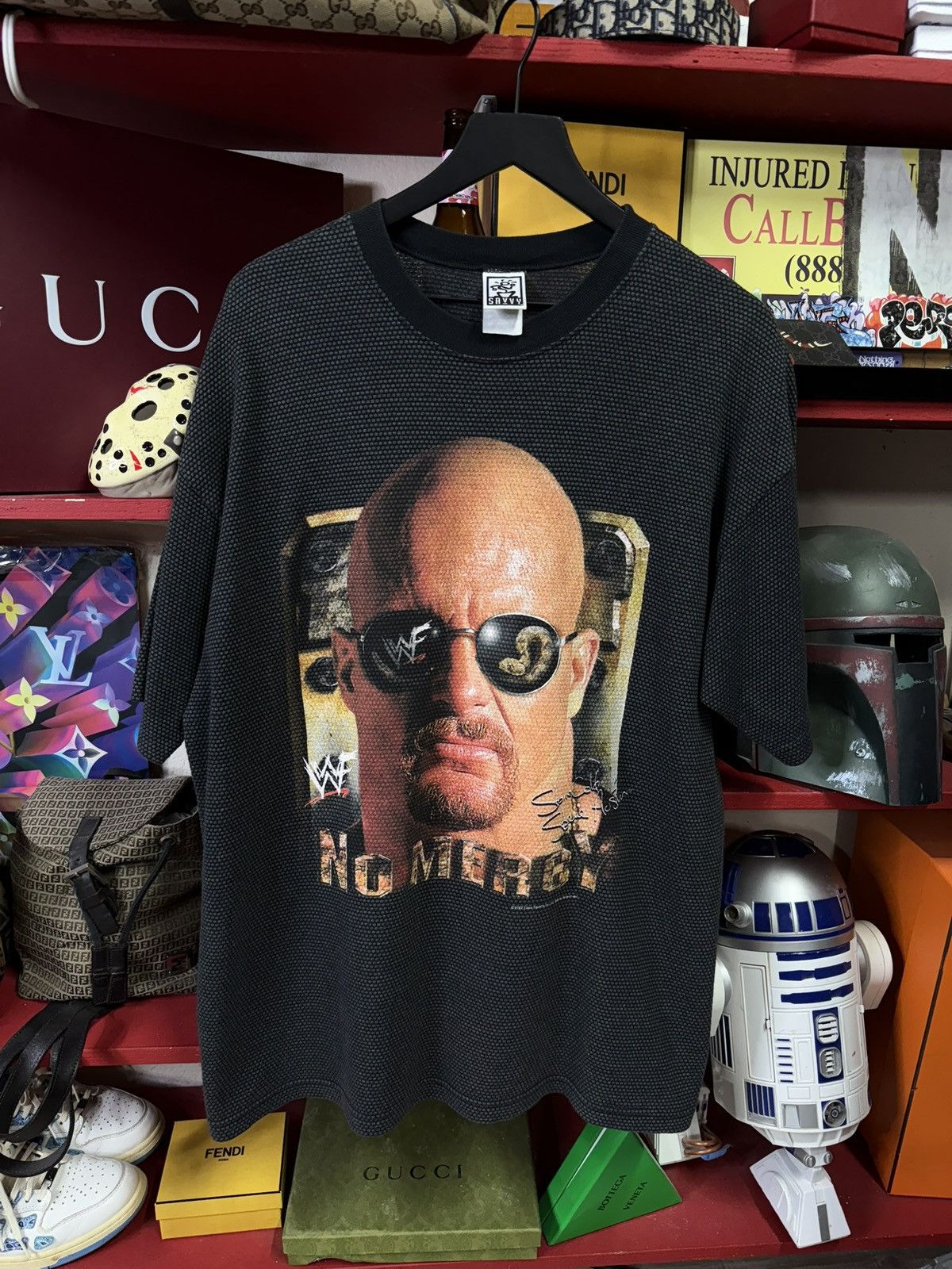 Vintage Vintage 90’s Stone Cold Steve Austin T-Shirt Vtg WWF Tee 2XL Size US XXL / EU 58 / 5 - 1 Thumbnail
