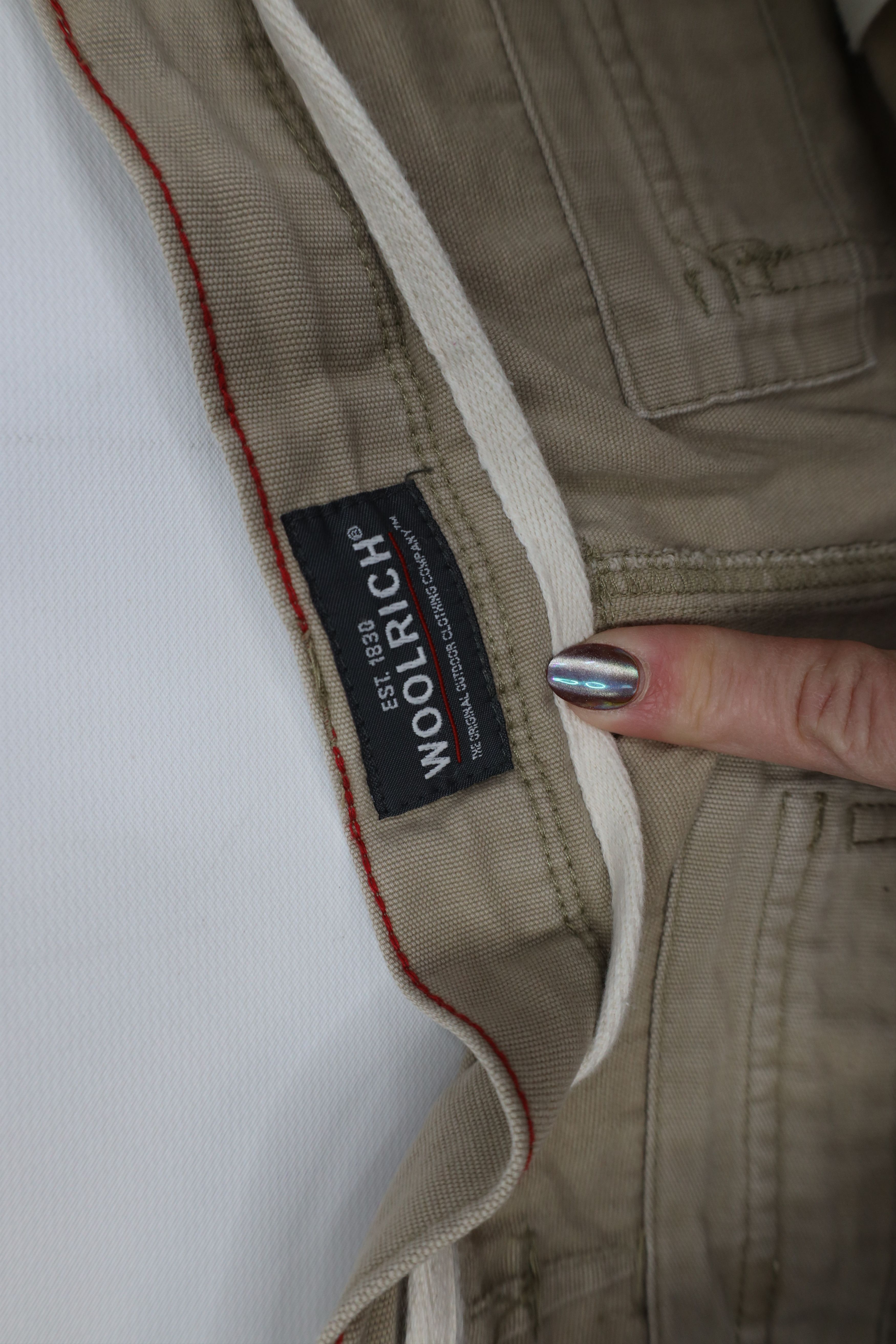 Woolrich Woolen Mills Vintage 90s Woolrich Baggy Wide Leg Cargo Pants Beige Size US 40 / EU 56 - 9 Thumbnail