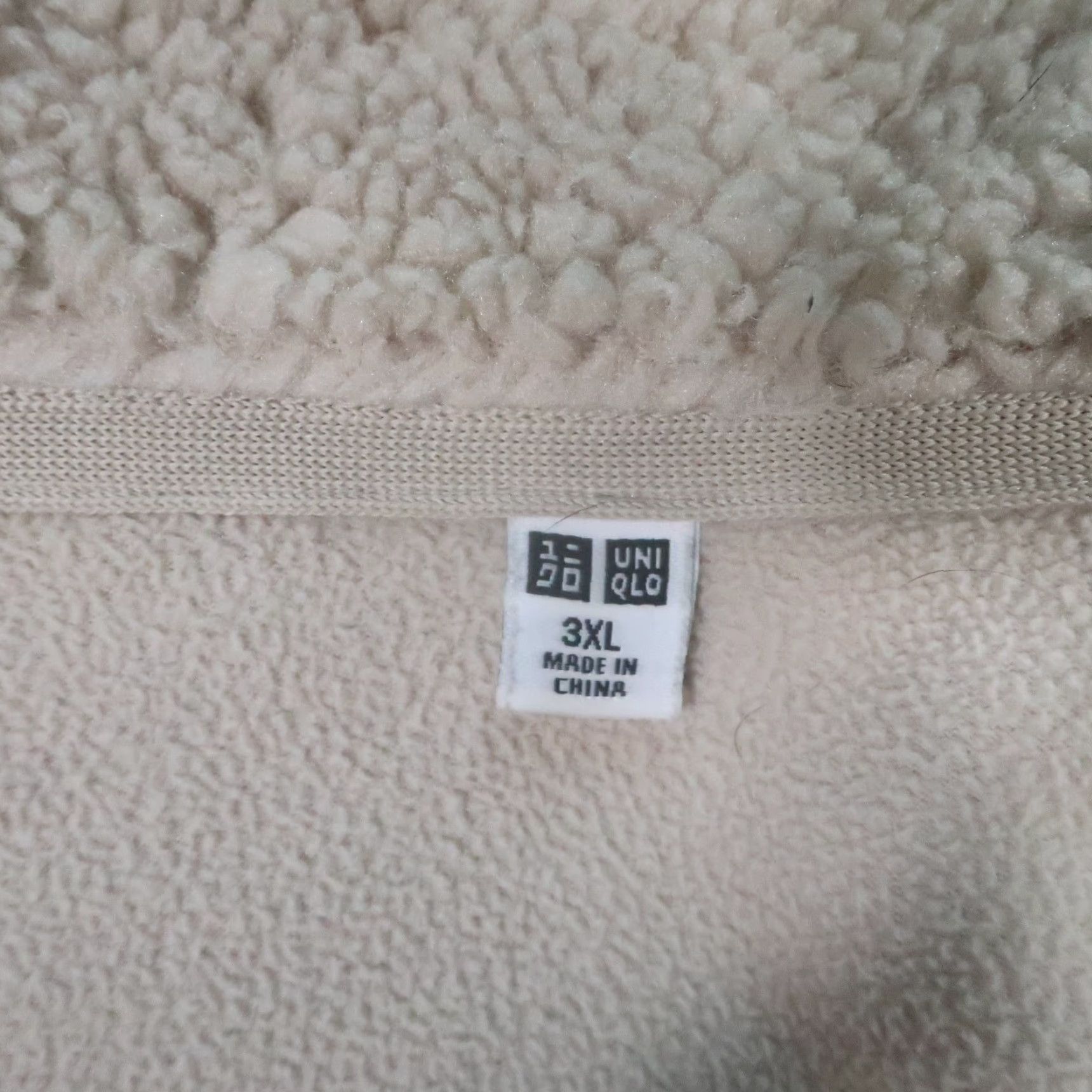 Uniqlo Uniqlo Teddy Bear Fleece Jacket Womens 3XL Tan Full Zip Sherpa Pocket Outdoor Size XXL / US 16-18 / IT 52-54 - 3 Thumbnail