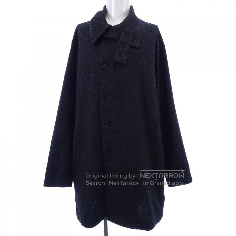 Yohji Yamamoto Yohji Yamamoto Felt jacket with standing collar jacket Size US L / EU 52-54 / 3 - 1 Thumbnail