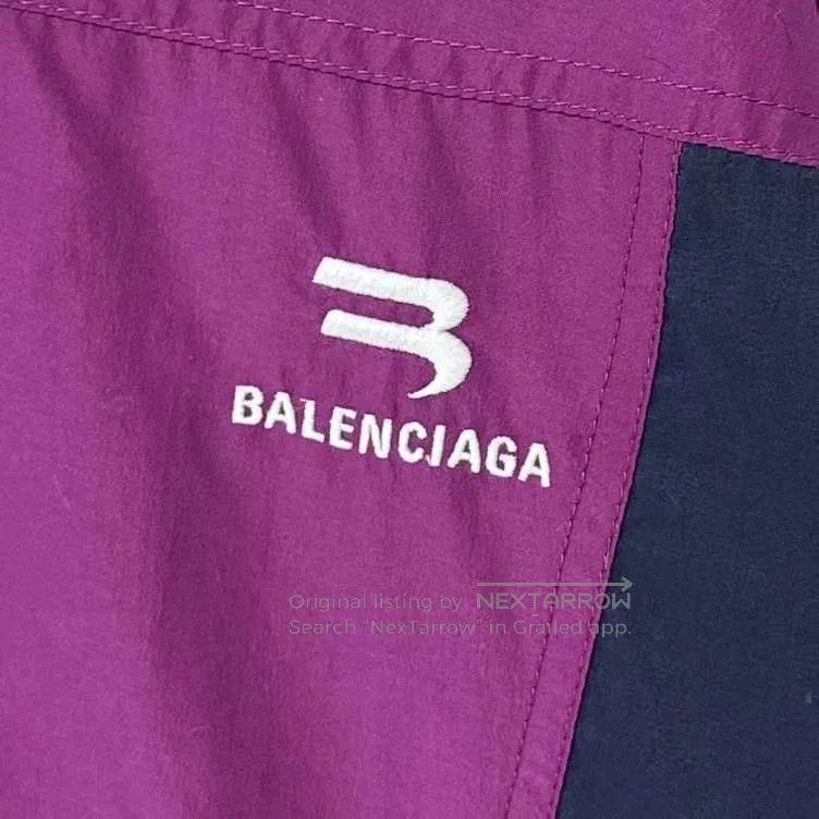 Balenciaga Balenciaga Sporty B Purple Embroidered Jacket. Size US XS / EU 42 / 0 - 4 Thumbnail