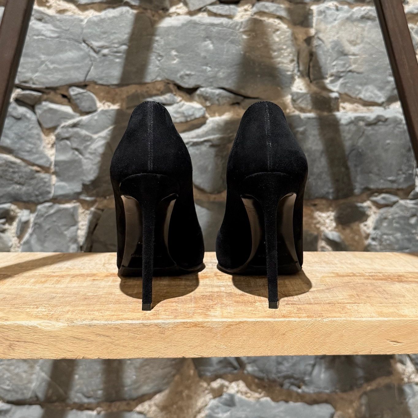 Saint Laurent Paris Saint Laurent Black Suede Paris 100 Pumps Size US 6 / IT 36 - 4 Thumbnail