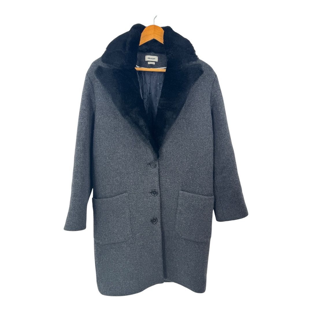 Zadig & Voltaire Zadig & Voltaire Jacket Wool Coat Gray Size S Size S / US 4 / IT 40 - 2 Thumbnail