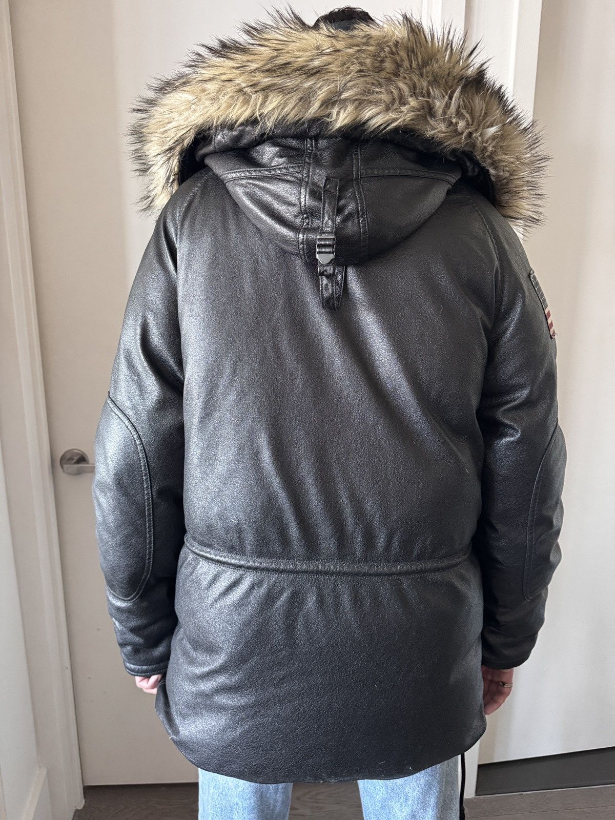 Denim & Supply Ralph Lauren Ralph Lauren Denim & Supply Men’s Faux Leather Parka Jacket Size US M / EU 48-50 / 2 - 5 Thumbnail