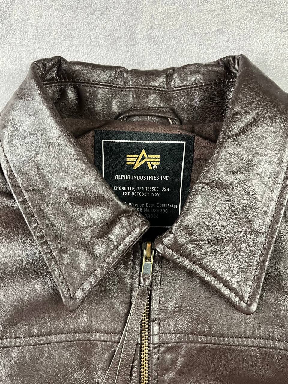 Alpha Industries Vintage Leather Alpha Industries Jacket L size Size US L / EU 52-54 / 3 - 8 Thumbnail