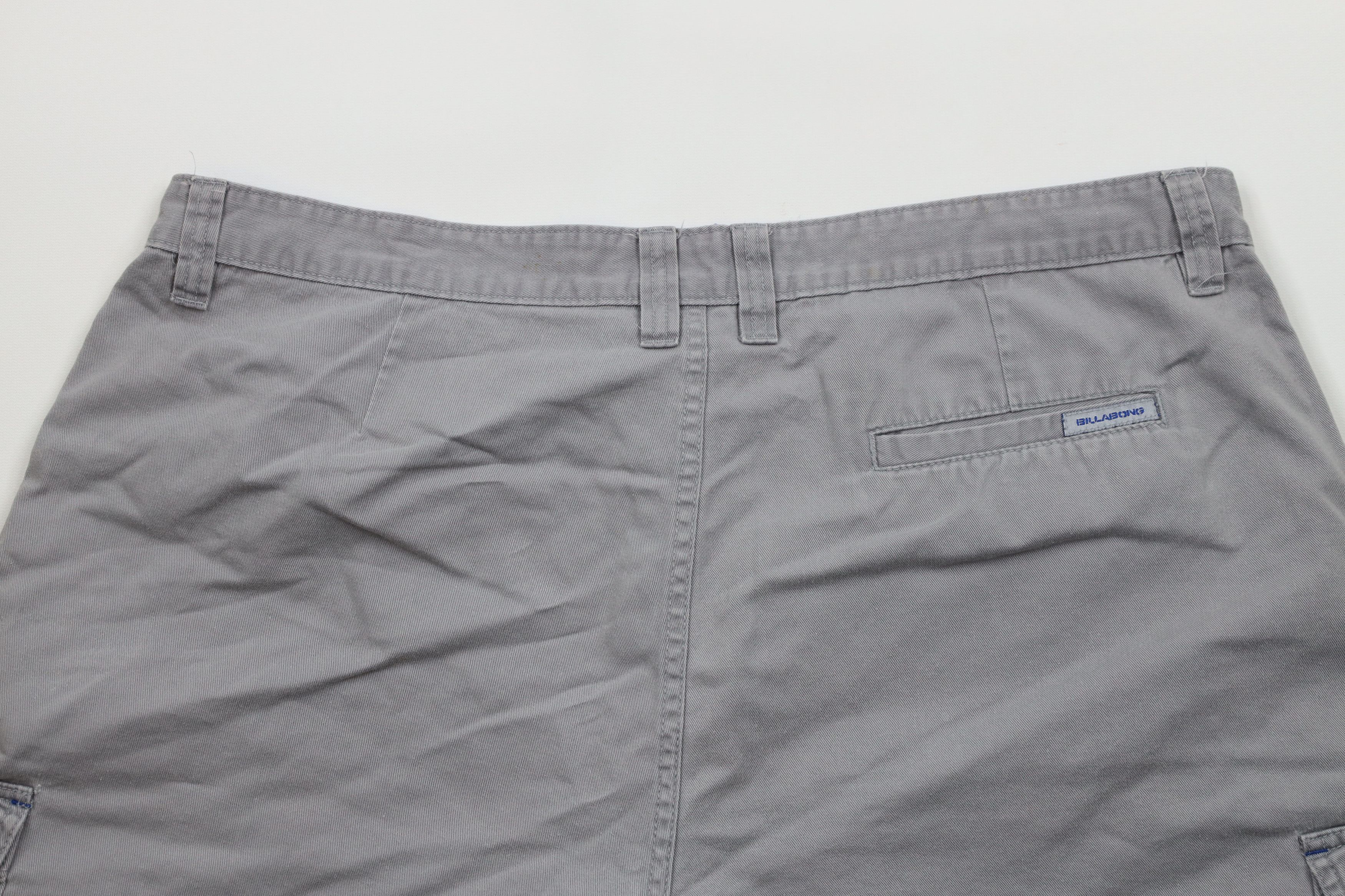 Billabong × Vintage Vintage 90s Y2K Billabong Surfing Baggy Cargo Shorts Gray Size US 40 / EU 56 - 9 Thumbnail