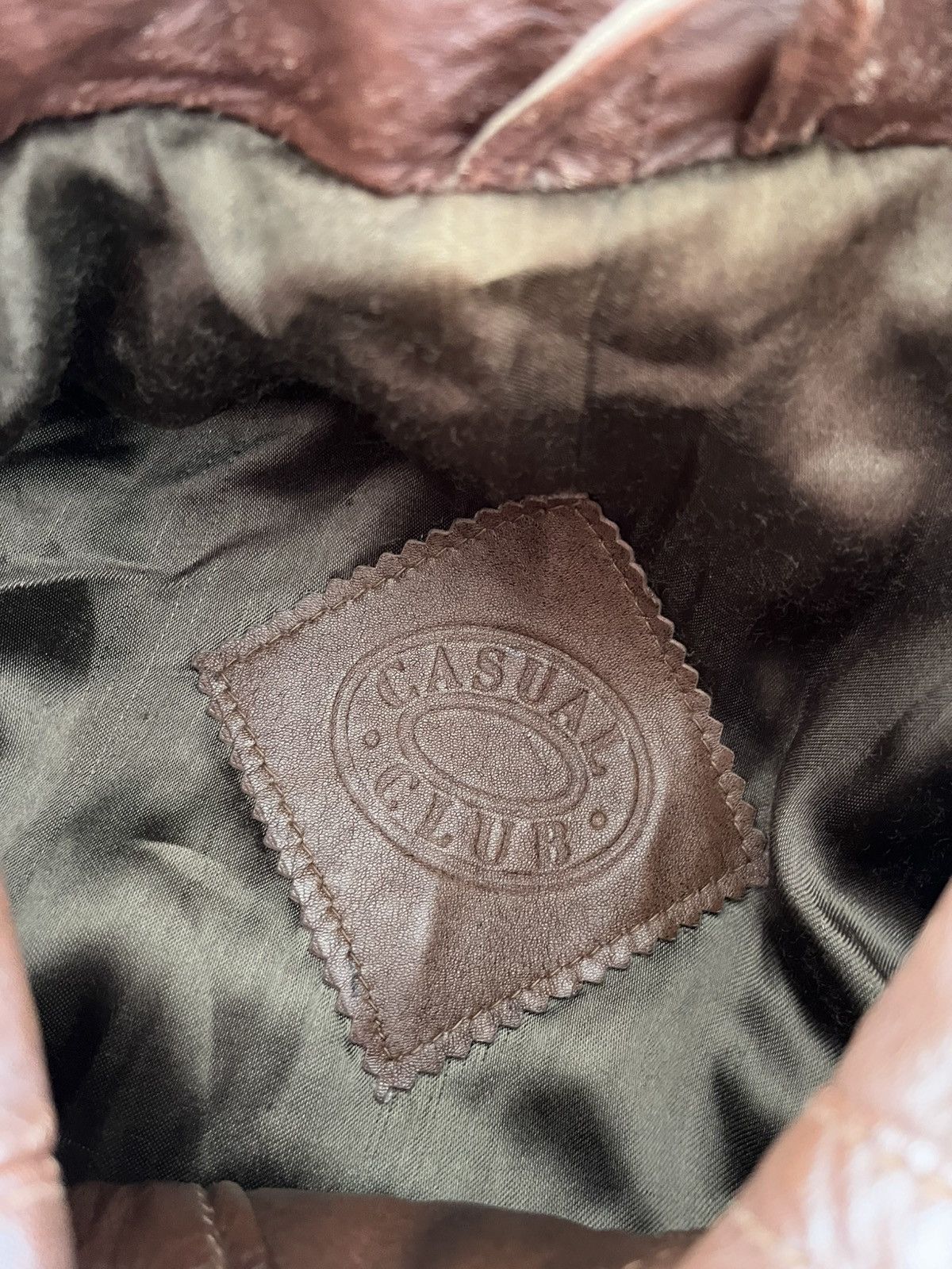 Genuine Leather Vintage Brown Leather Biker Bomber Jacket Avantgarde Y2K Size US L / EU 52-54 / 3 - 10 Thumbnail