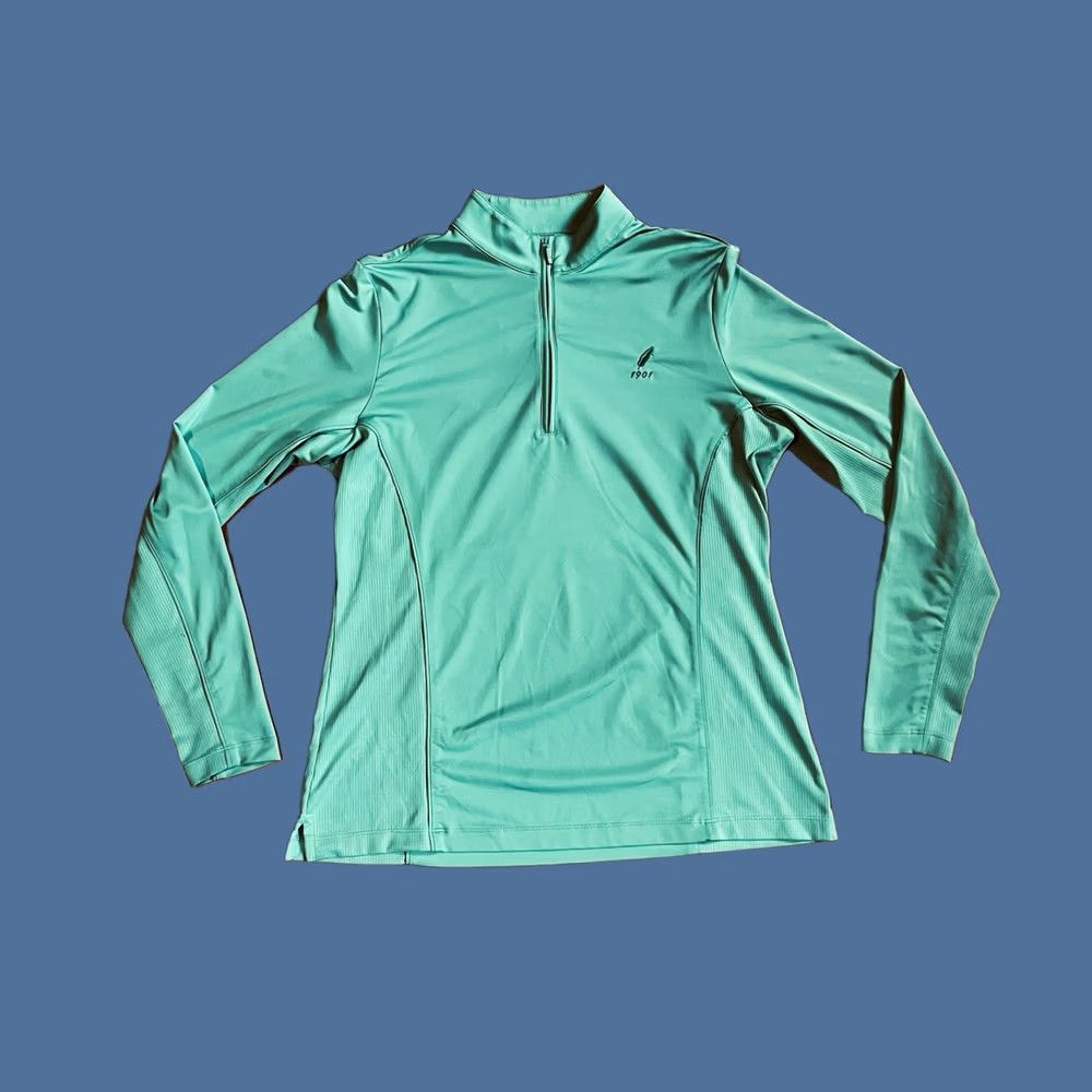 Peter Millar Peter Millar Wicking E4 1/4 Zip Golf Performance Shirt Women’s M Green Size M / US 6-8 / IT 42-44 - 1 Thumbnail