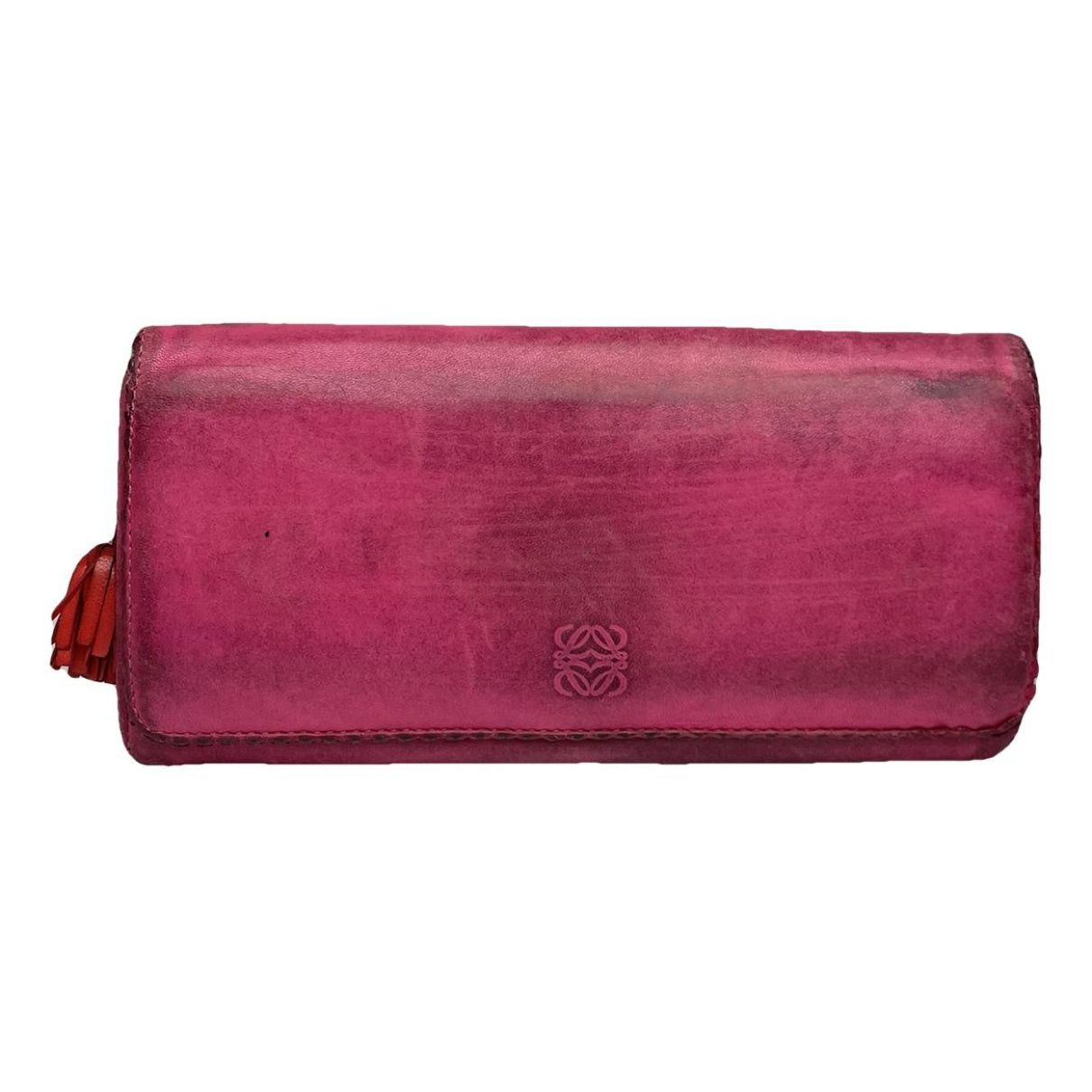 Loewe Puzzle Purple Leather Wallet Size ONE SIZE - 1 Thumbnail