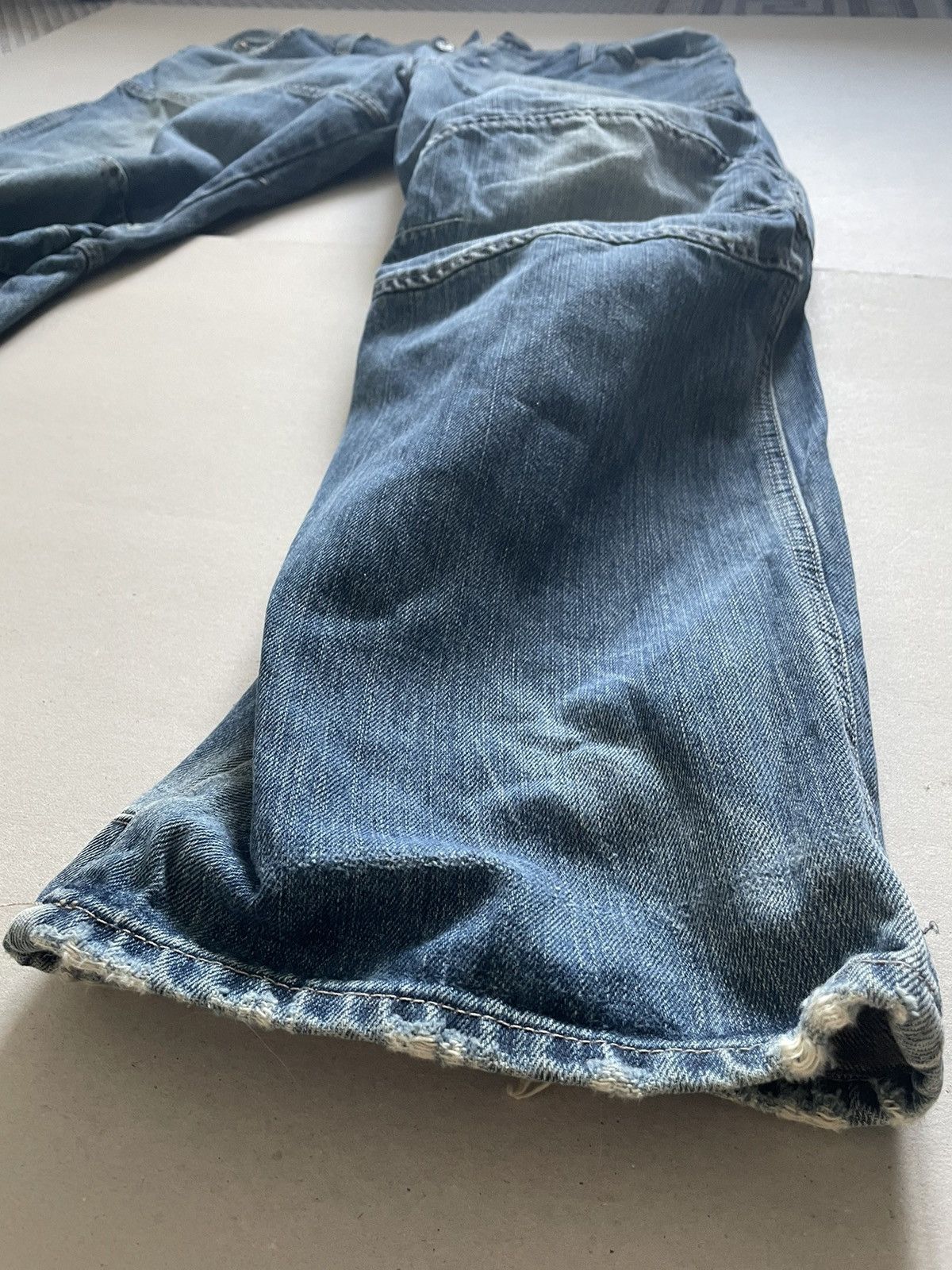 G-Star × Vintage Vintage G Star Raw Biker Knee Jeans g star denim pants Size US 32 / EU 48 - 7 Thumbnail