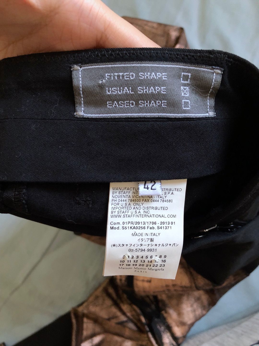 Maison Margiela Maison Margiela Main line metal leather spray-painted trous Size US 26 / EU 42 - 4 Thumbnail