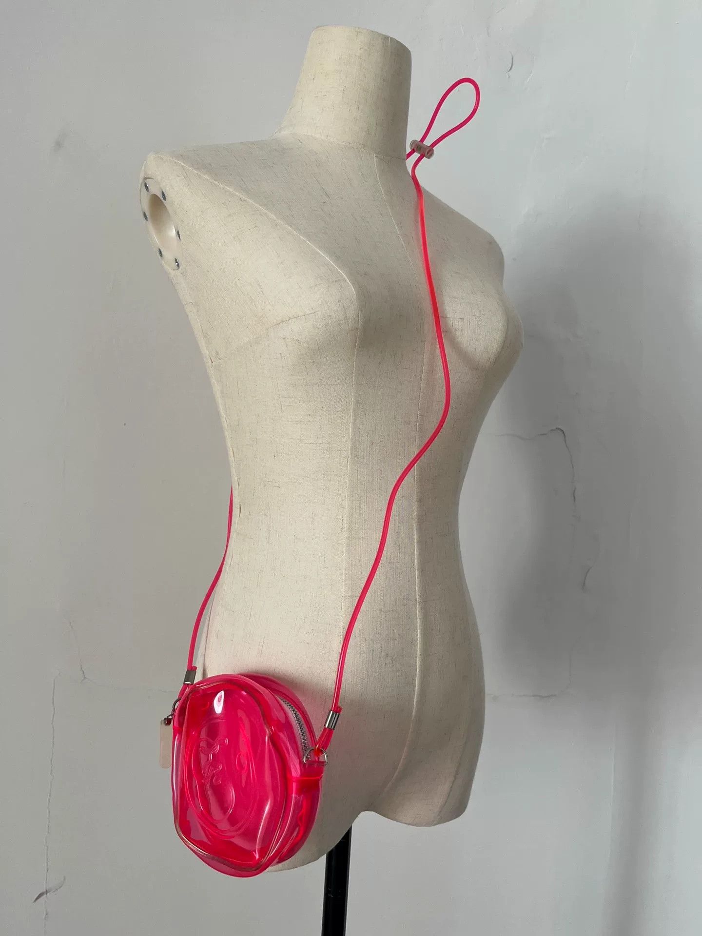 Fotus Fotus Fluorescent Pink Jelly Crossbody Size ONE SIZE - 1 Thumbnail
