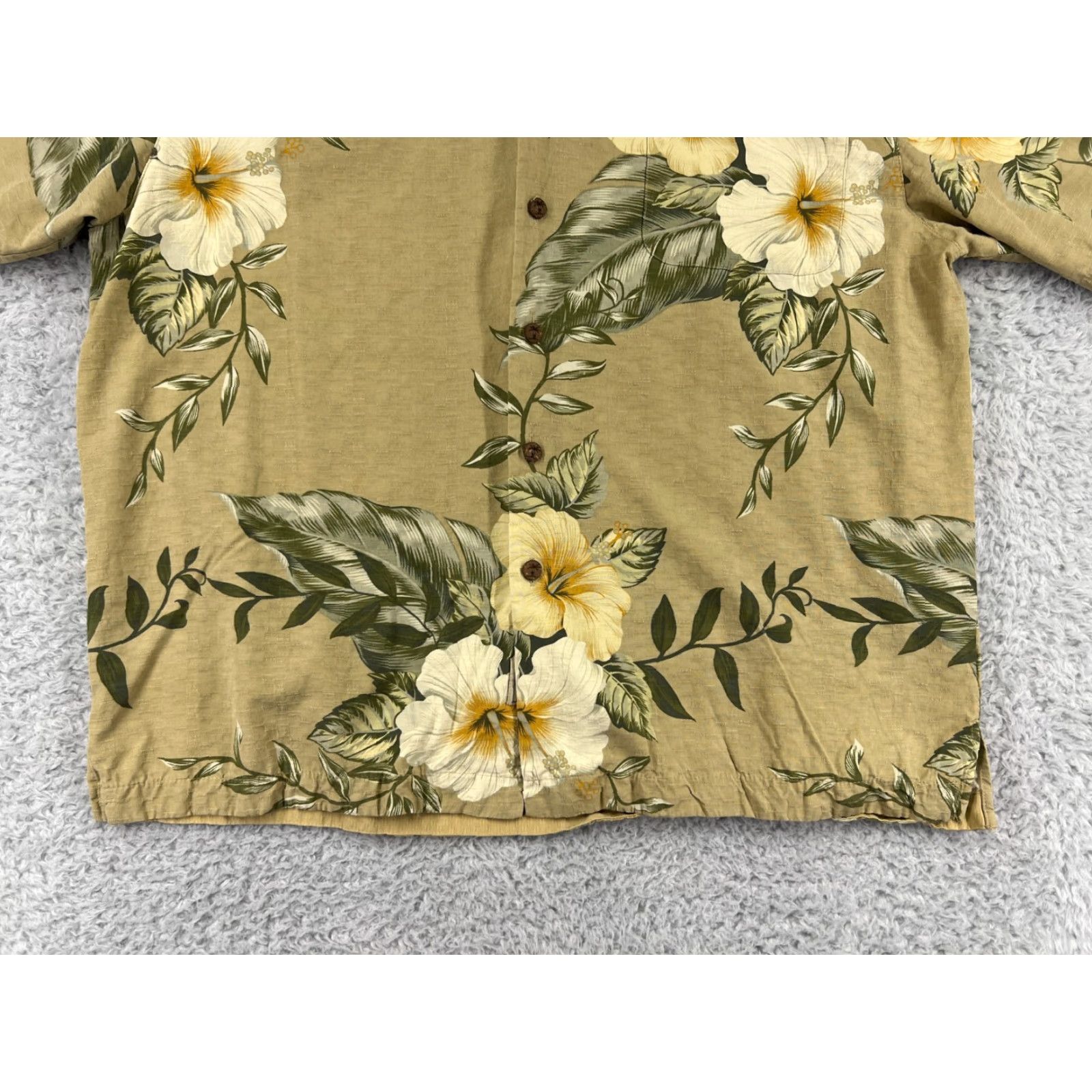 Vintage Jamaica Jaxx Hawaiian Shirt Mens Large Yellow Floral 100% Silk Short Sleeve Aloha Size US L / EU 52-54 / 3 - 5 Thumbnail