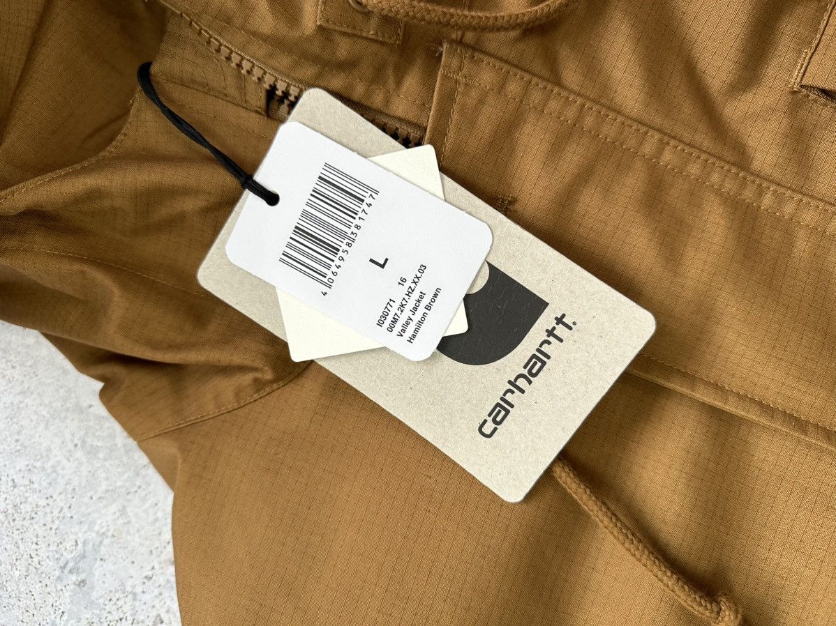 Carhartt × Carhartt Wip NEW! Carhartt WIP Valley Hooded Jacket Winter Men Brown L Size US L / EU 52-54 / 3 - 5 Thumbnail