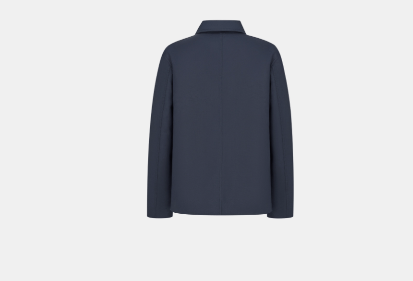 Dior o1w1db10525 127V44 Caro Jacket in Navy Blue Size L / US 10 / IT 46 - 2 Thumbnail