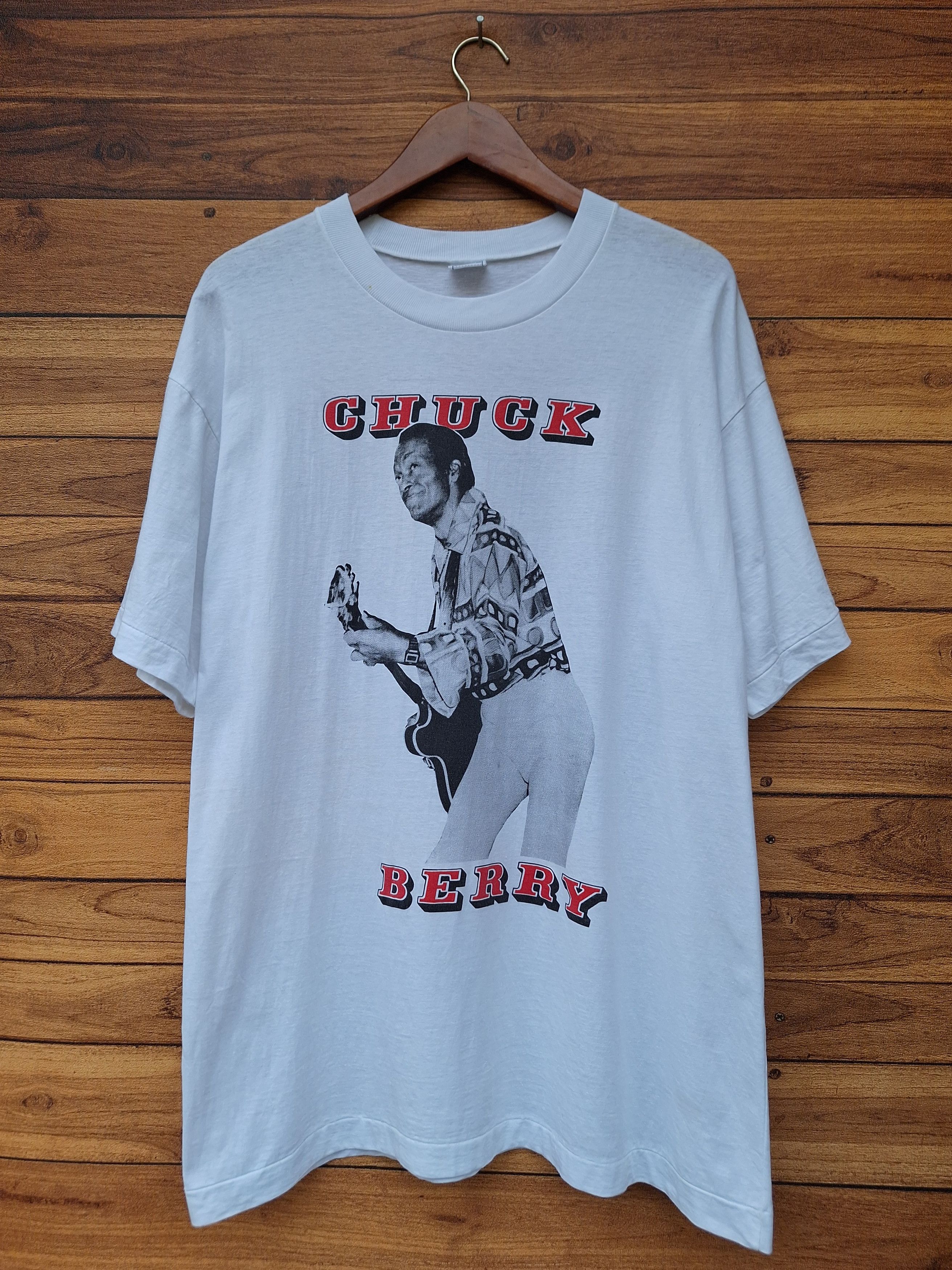 Vintage 🔥RARE🔥 Vintage Chuck berry 90s europe tour blues rock tee Size US L / EU 52-54 / 3 - 1 Thumbnail