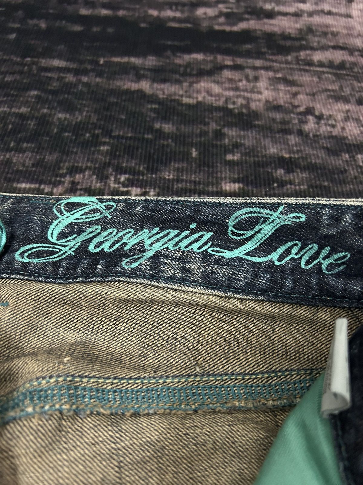 Japanese Brand Vintage Georgia Washed Flare Jeans Size US 30 / EU 46 - 10 Thumbnail