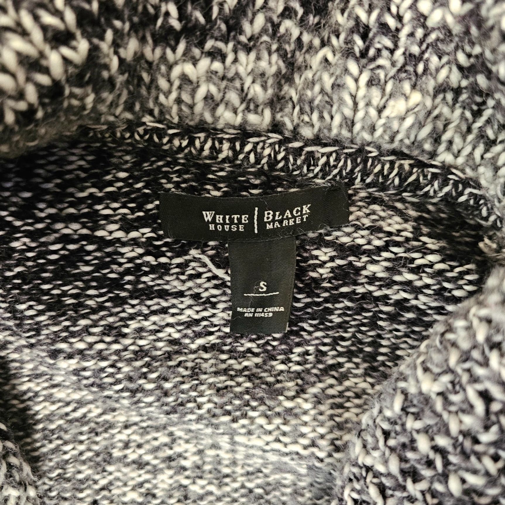 White House Black Market White House Black Market Cardigan Wool Blend Chunky Knit Sweater Size S Gray Bell Sleeve Knit Ruffle, Regular Womens, Solid, Sweater Size S / US 4 / IT 40 - 7 Thumbnail