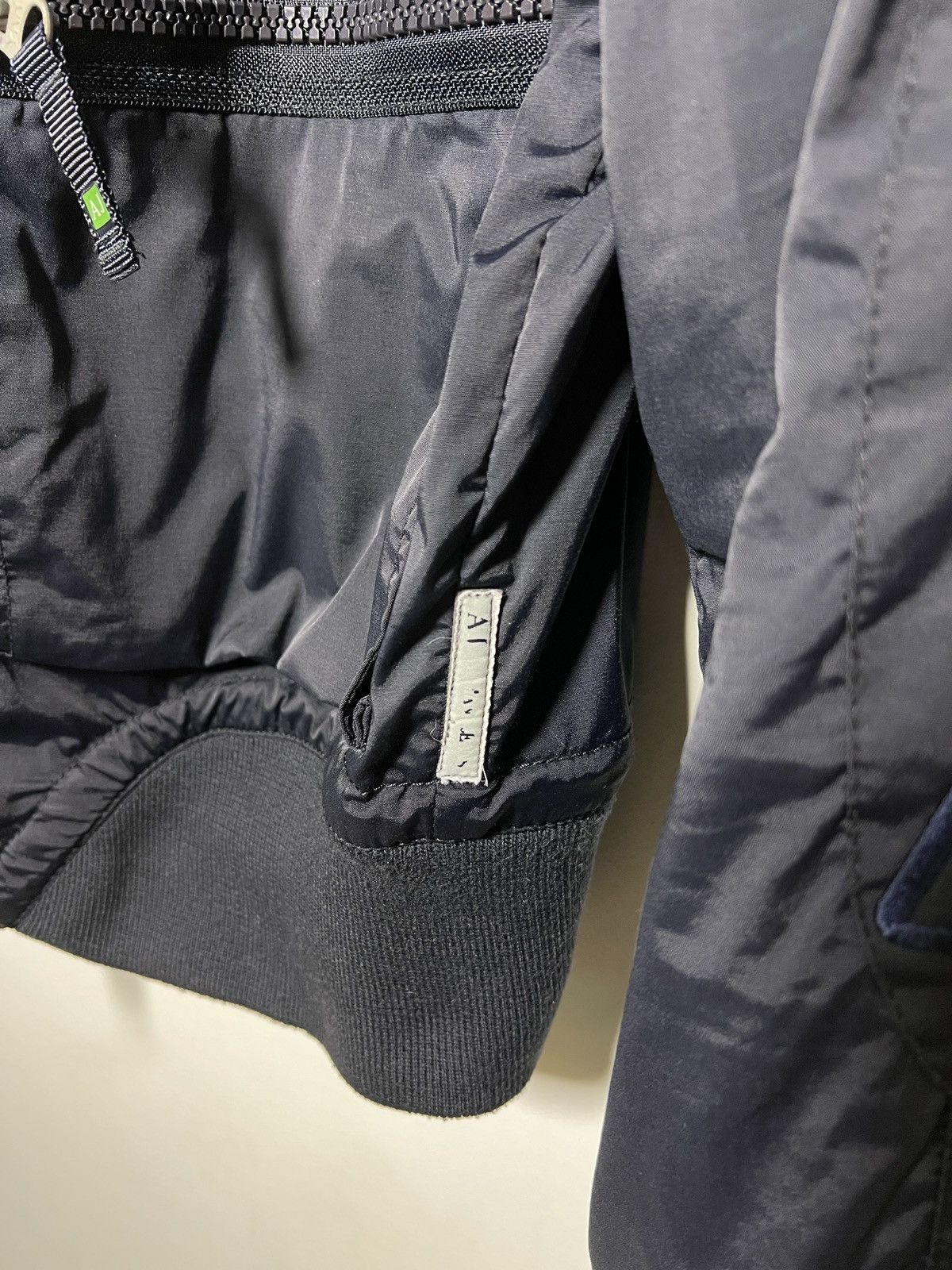 armani y2k multi pocket tech bomber jacket