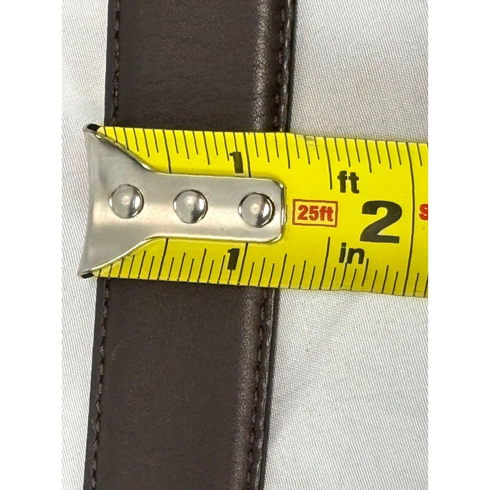 Coach Coach Dark Brown Leather Belt Men’s 42 Classic 1.25” Width Size 42 - 7 Thumbnail