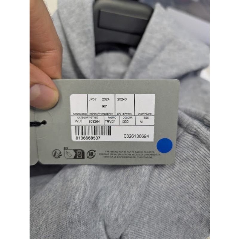 Balenciaga o1rshd1 Q:2 / Planet Earth Molleton Arch Zip-Up Hoodie Grey Size US M / EU 48-50 / 2 - 22 Thumbnail